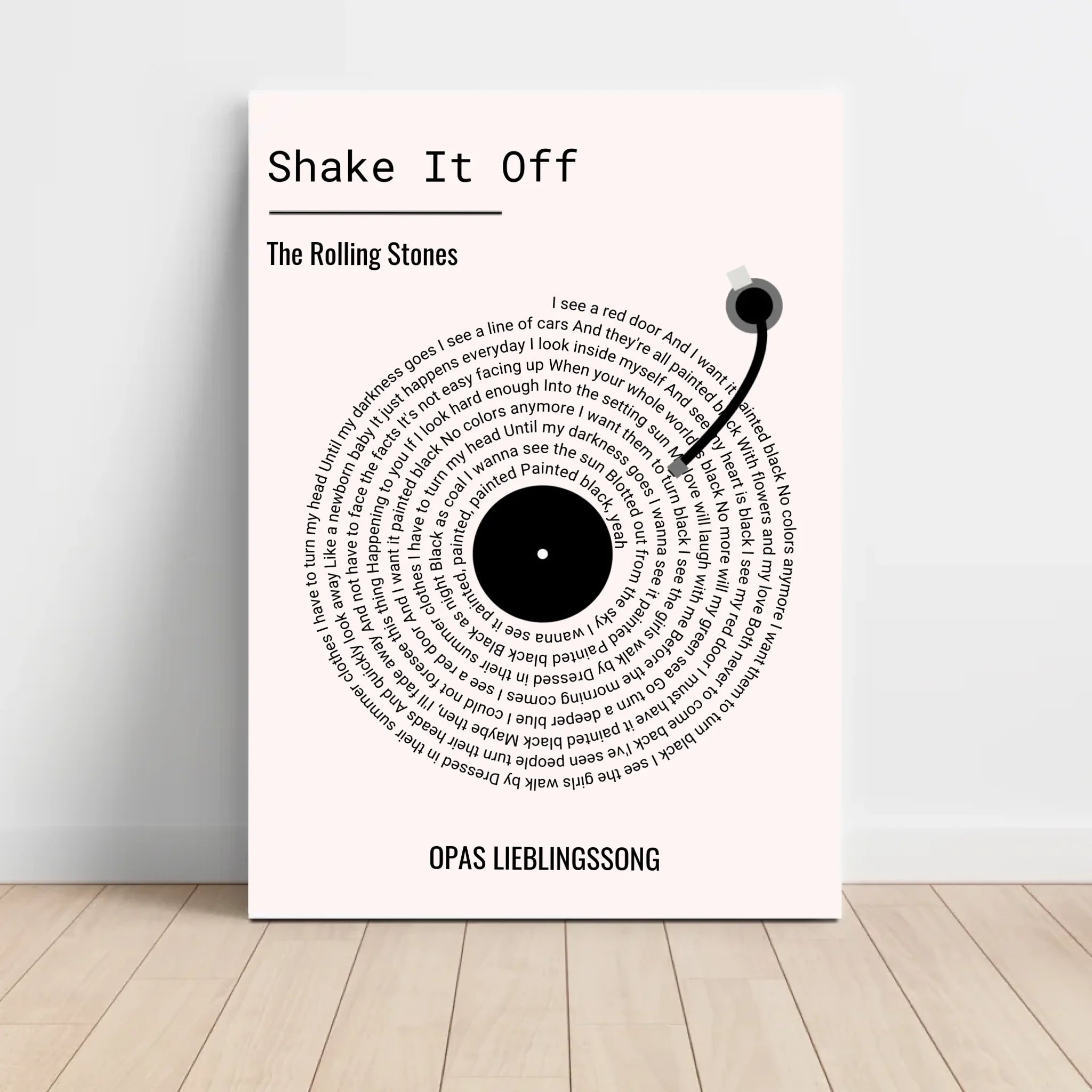 Opa Lieblingssong Musikposter Geschenk zum Geburtstag, Vatertag & Weihnachten - Cantty