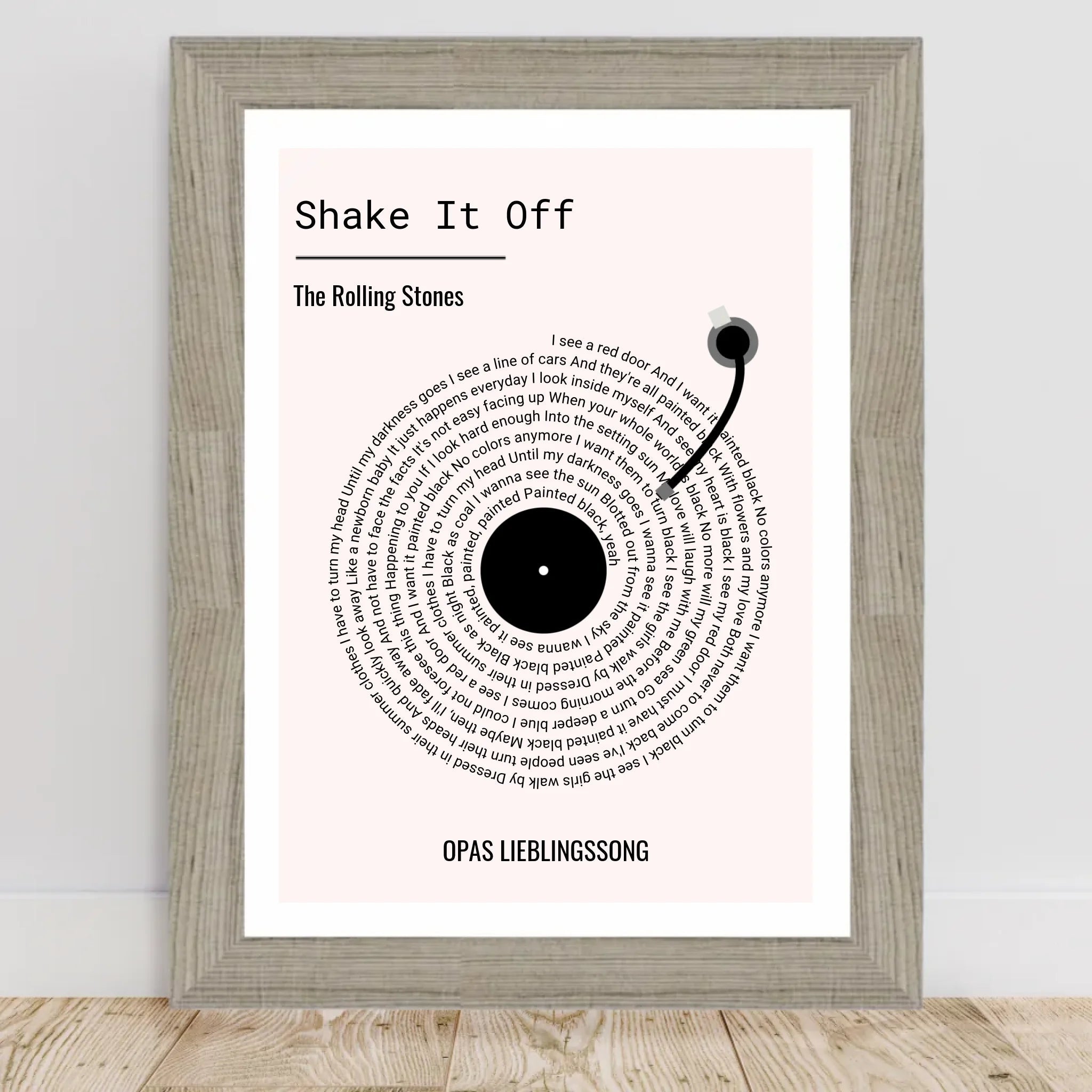 Opa Lieblingssong Musikposter Geschenk zum Geburtstag, Vatertag & Weihnachten - Cantty