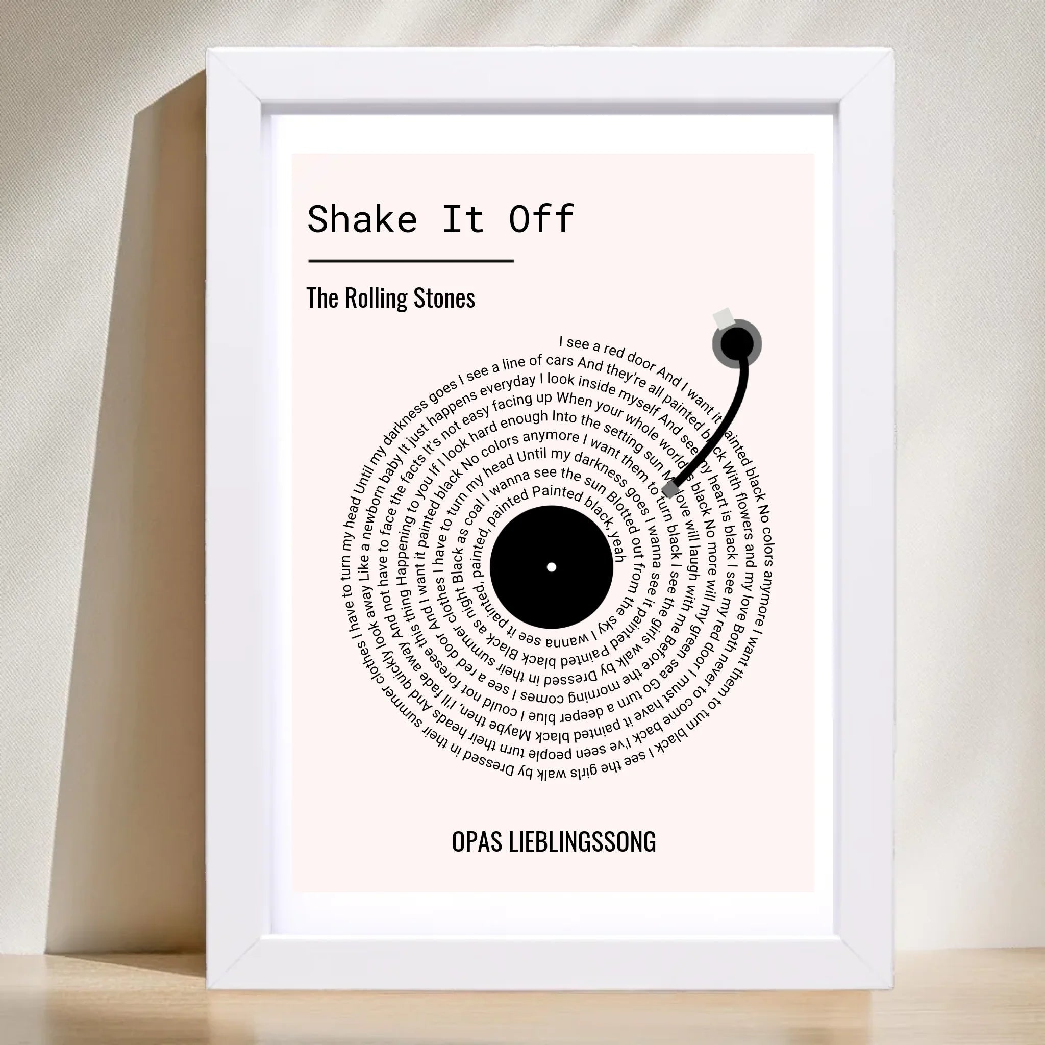 Opa Lieblingssong Musikposter Geschenk zum Geburtstag, Vatertag & Weihnachten - Cantty