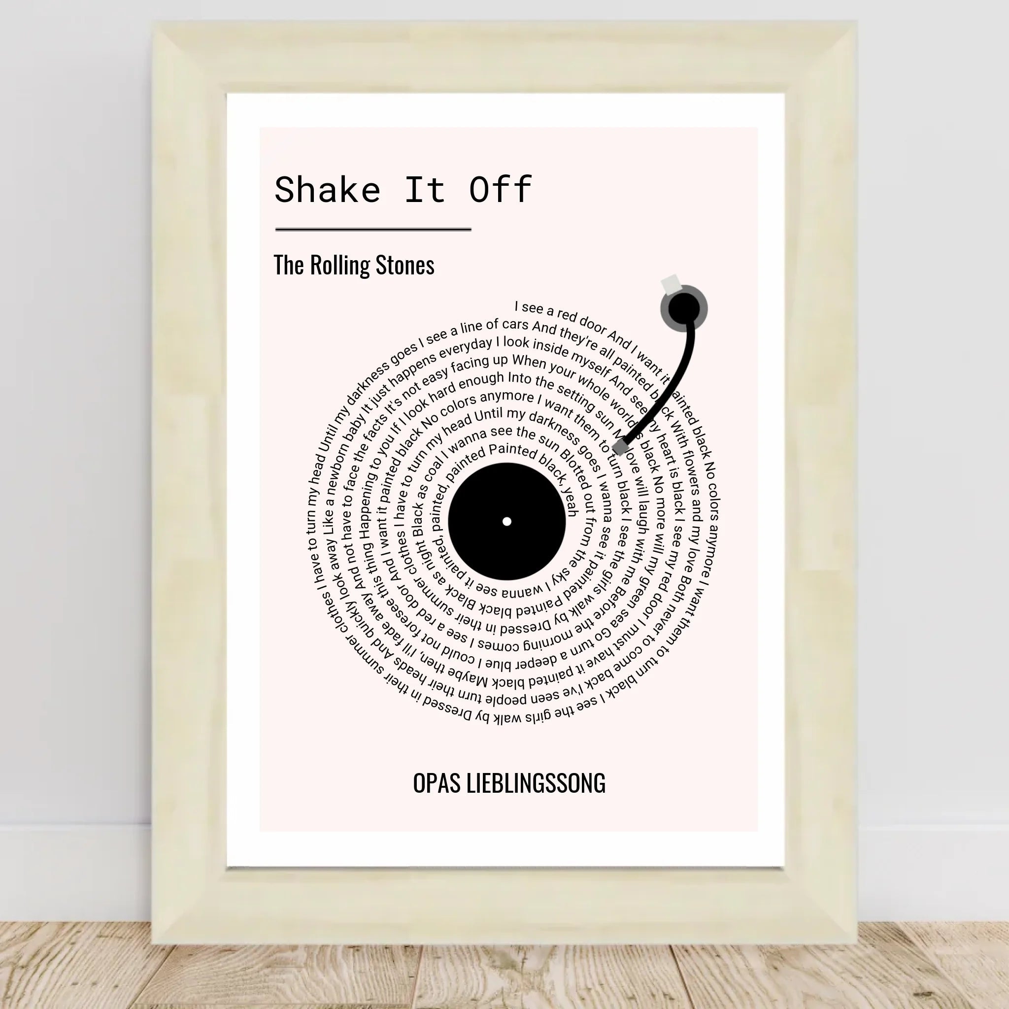Opa Lieblingssong Musikposter Geschenk zum Geburtstag, Vatertag & Weihnachten - Cantty