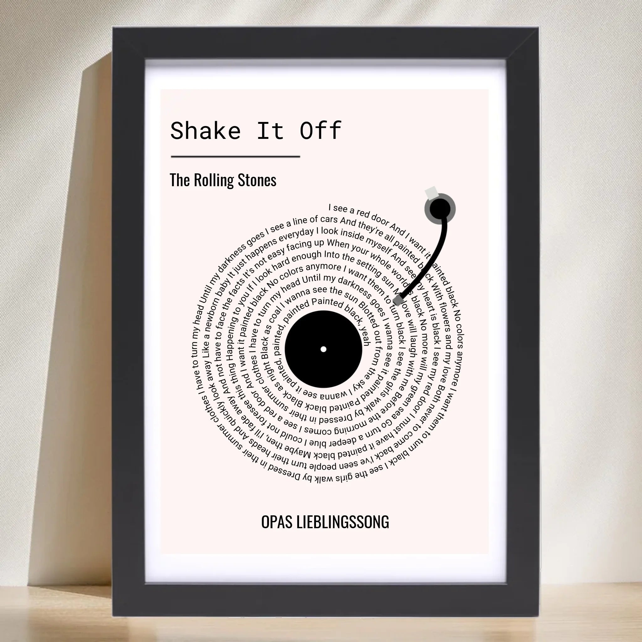 Opa Lieblingssong Musikposter Geschenk zum Geburtstag, Vatertag & Weihnachten - Cantty