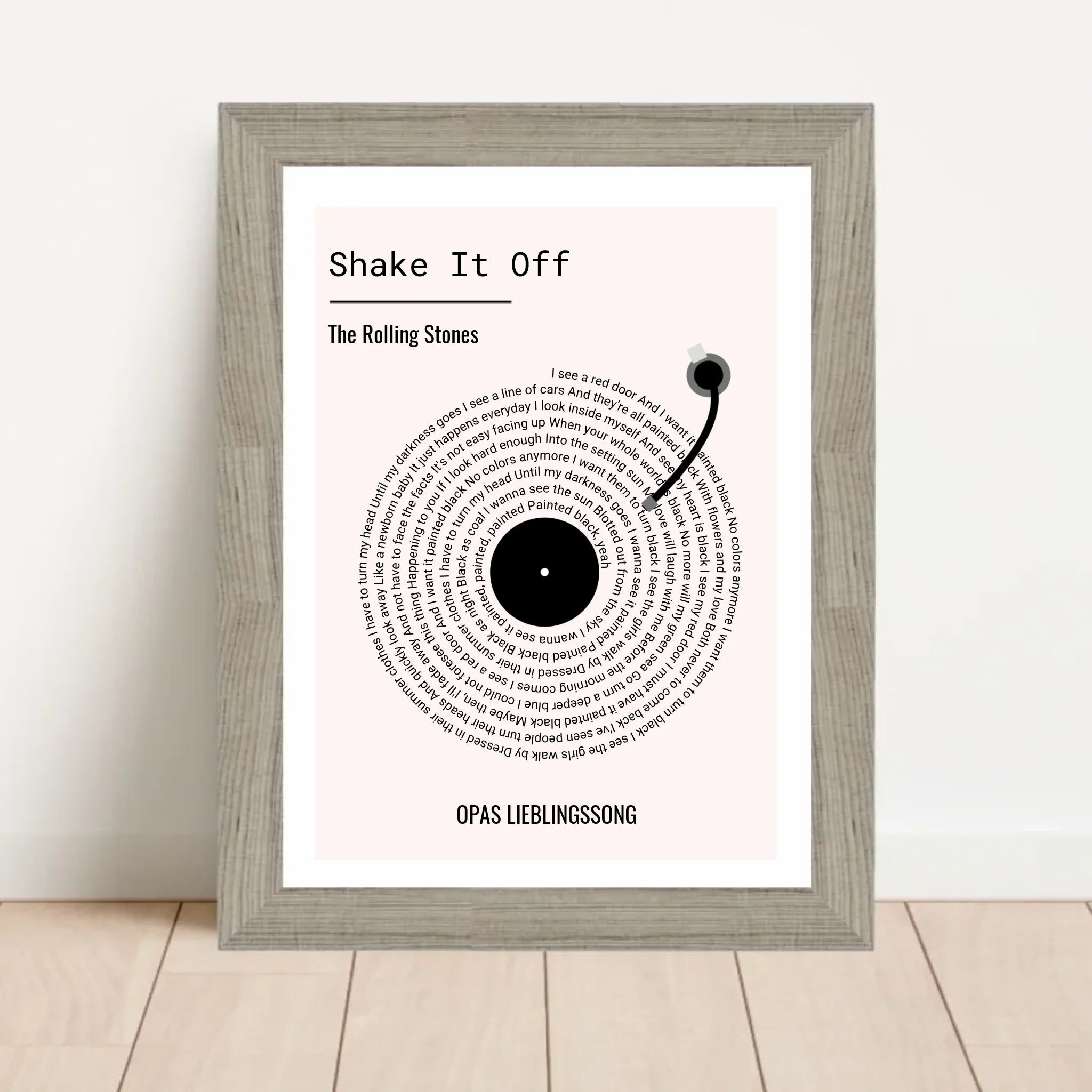 Opa Lieblingssong Musikposter Geschenk zum Geburtstag, Vatertag & Weihnachten - Cantty