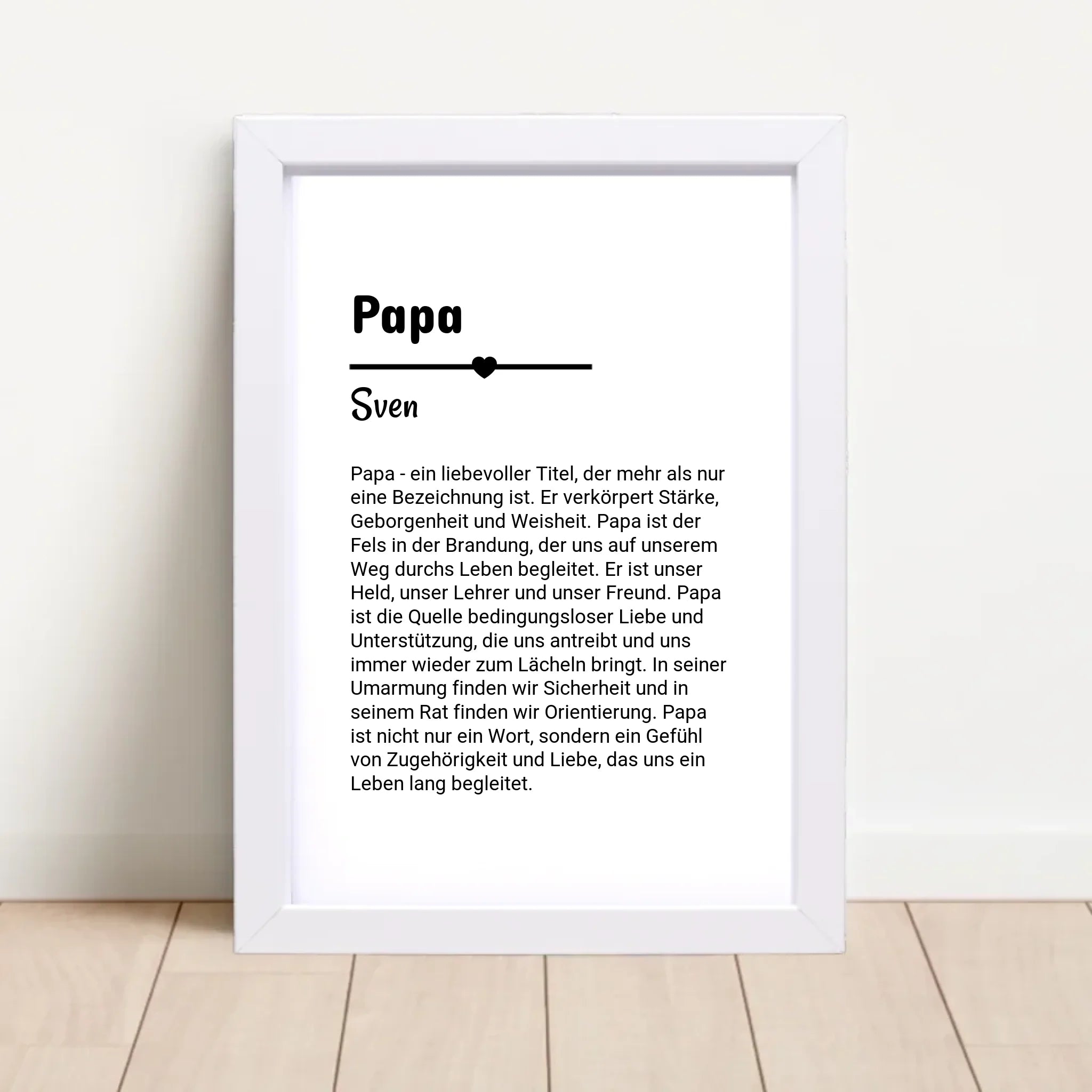 Papa Definition Poster Geschenk personalisiert - Cantty