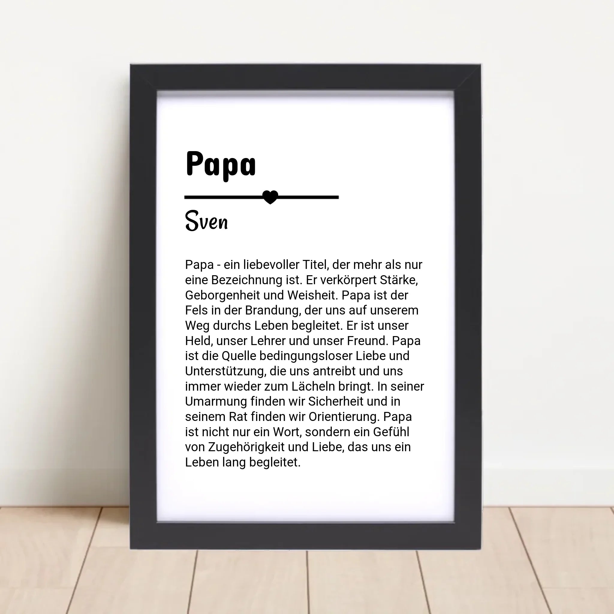 Papa Definition Poster Geschenk personalisiert - Cantty