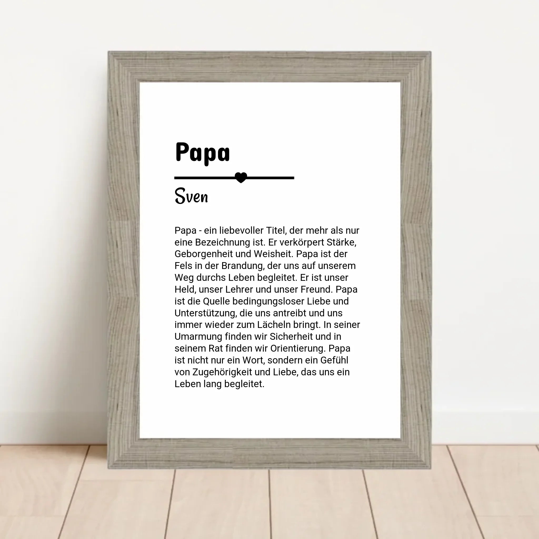 Papa Definition Poster Geschenk personalisiert - Cantty