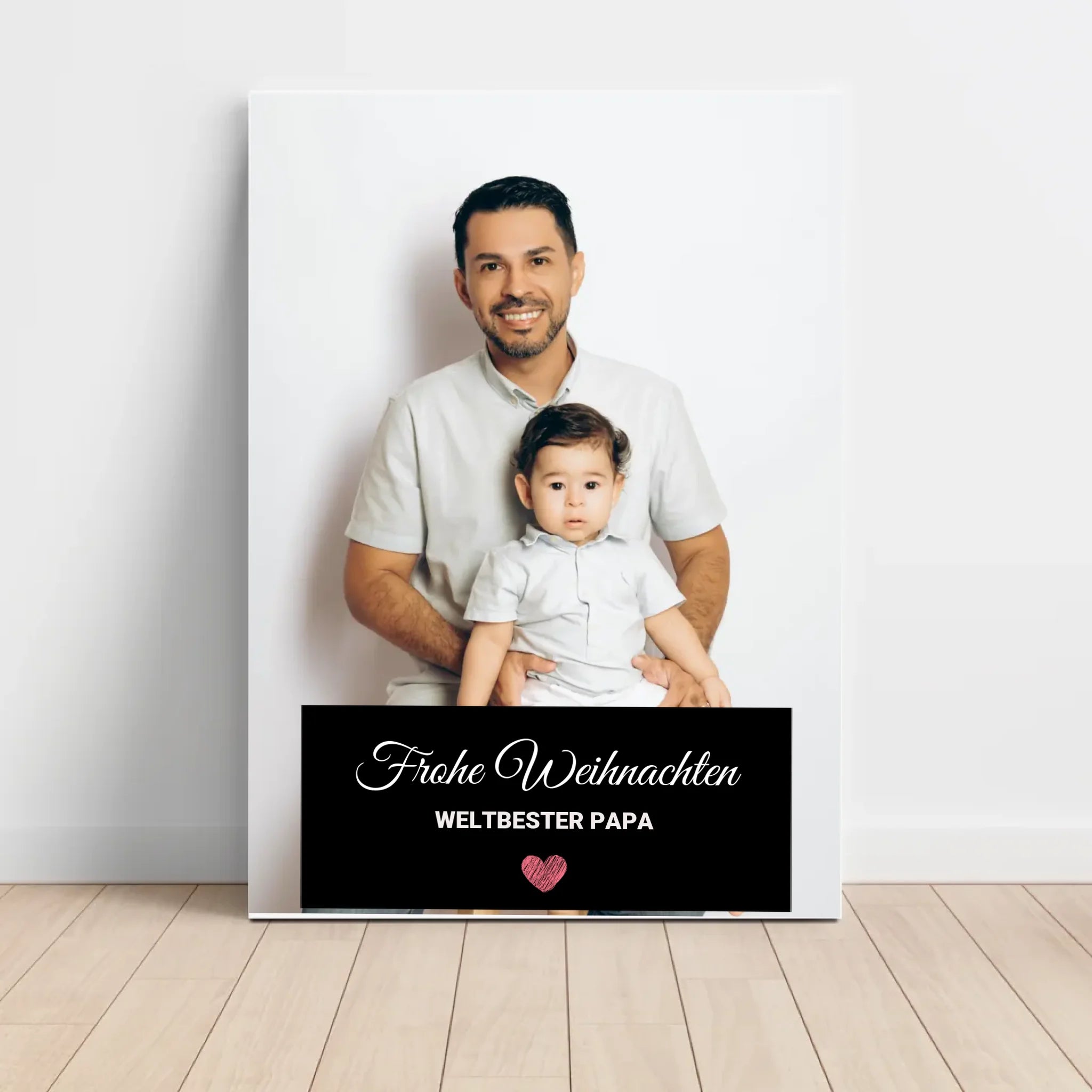 Papa Weihnachtsgeschenk Foto mit Bilderrahmen personalisierbar - Cantty