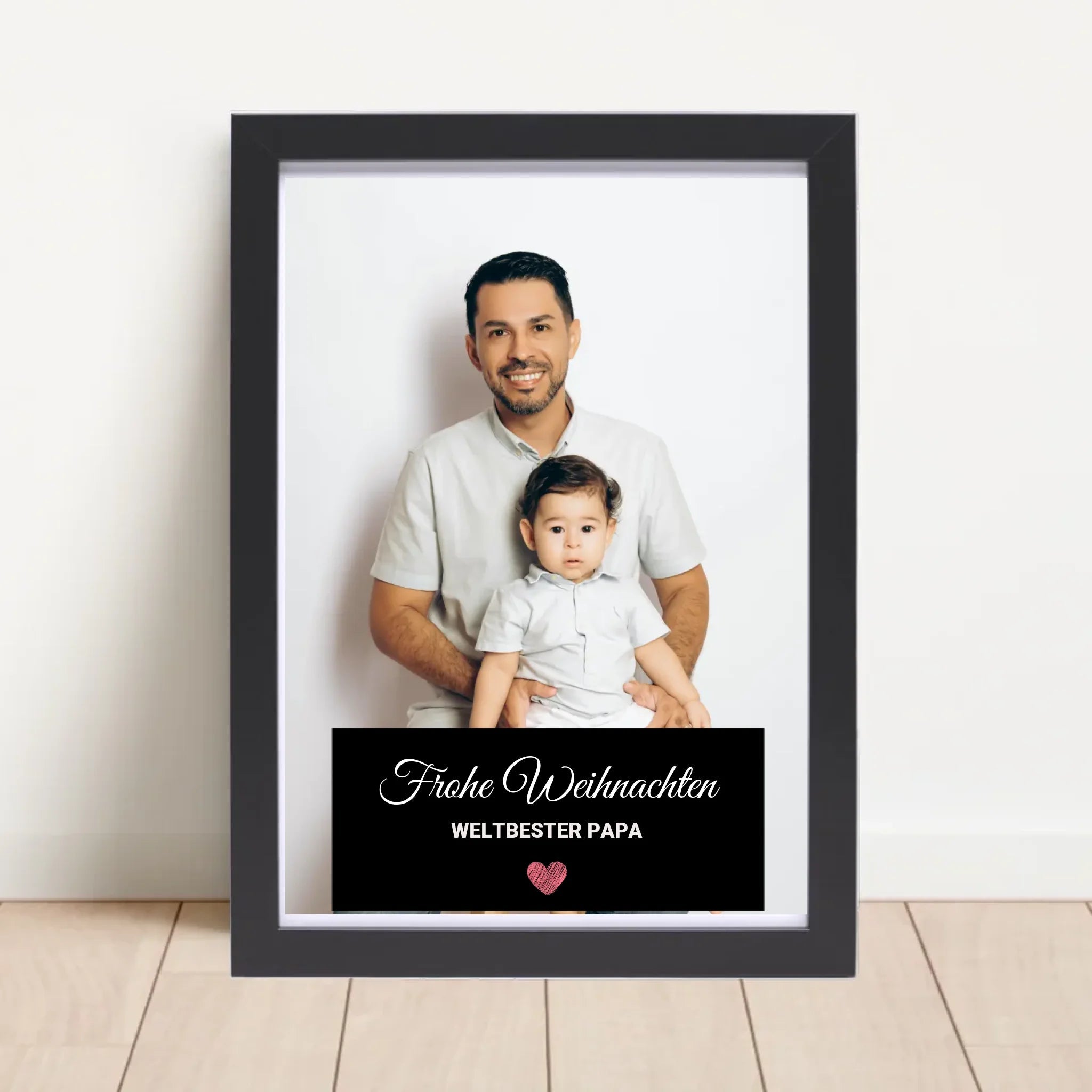 Papa Weihnachtsgeschenk Foto mit Bilderrahmen personalisierbar - Cantty