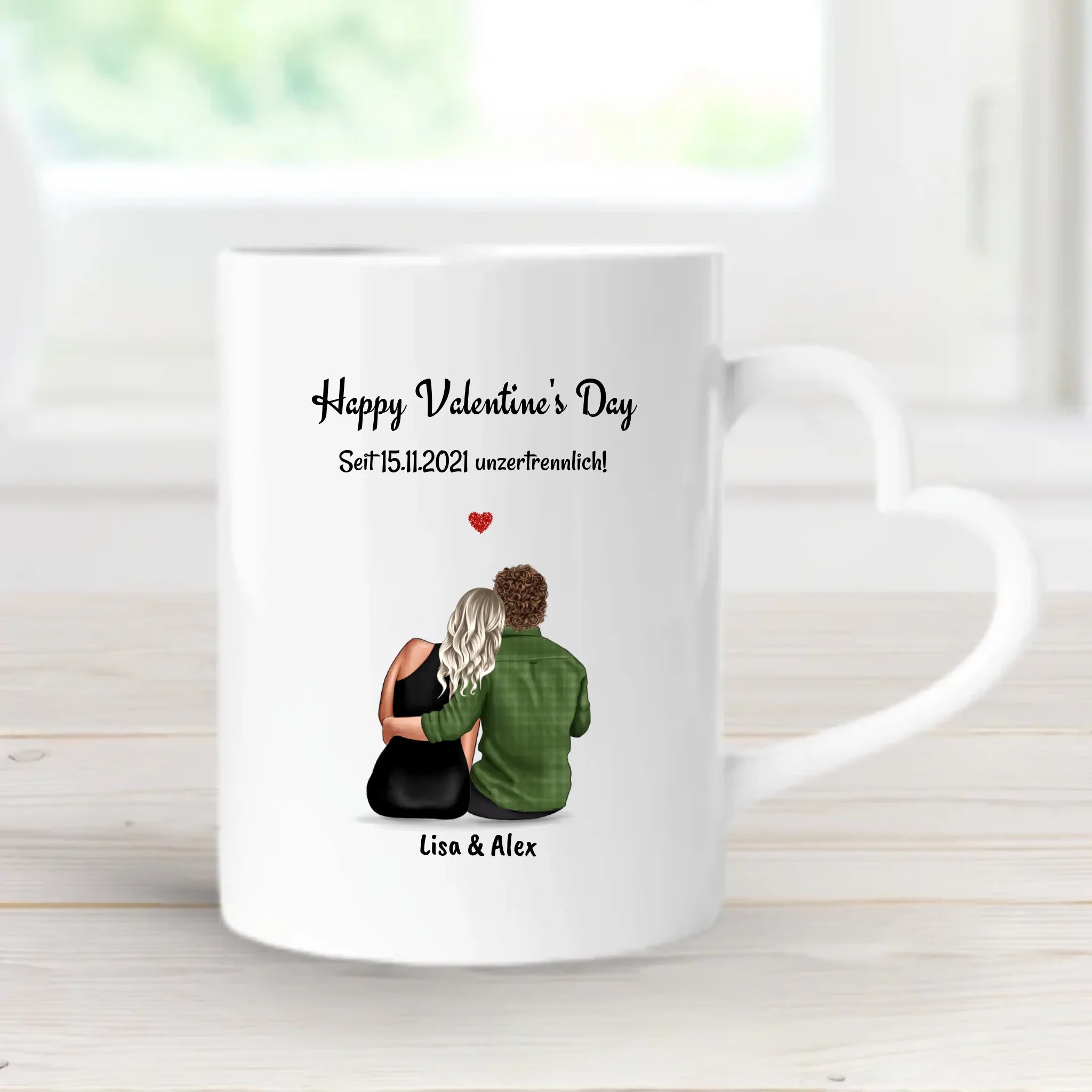 Personalisierte Geschenk Tasse zum Valentinstag gestalten - Cantty