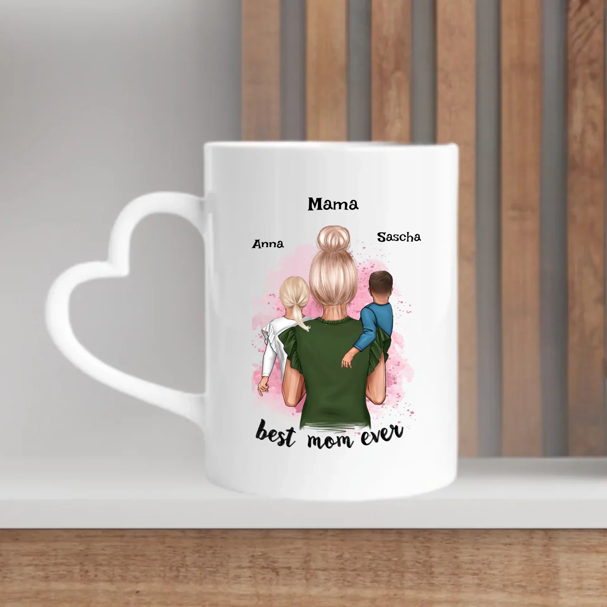 Personalisierte Tasse Geschenk für Mama von Kindern - Cantty