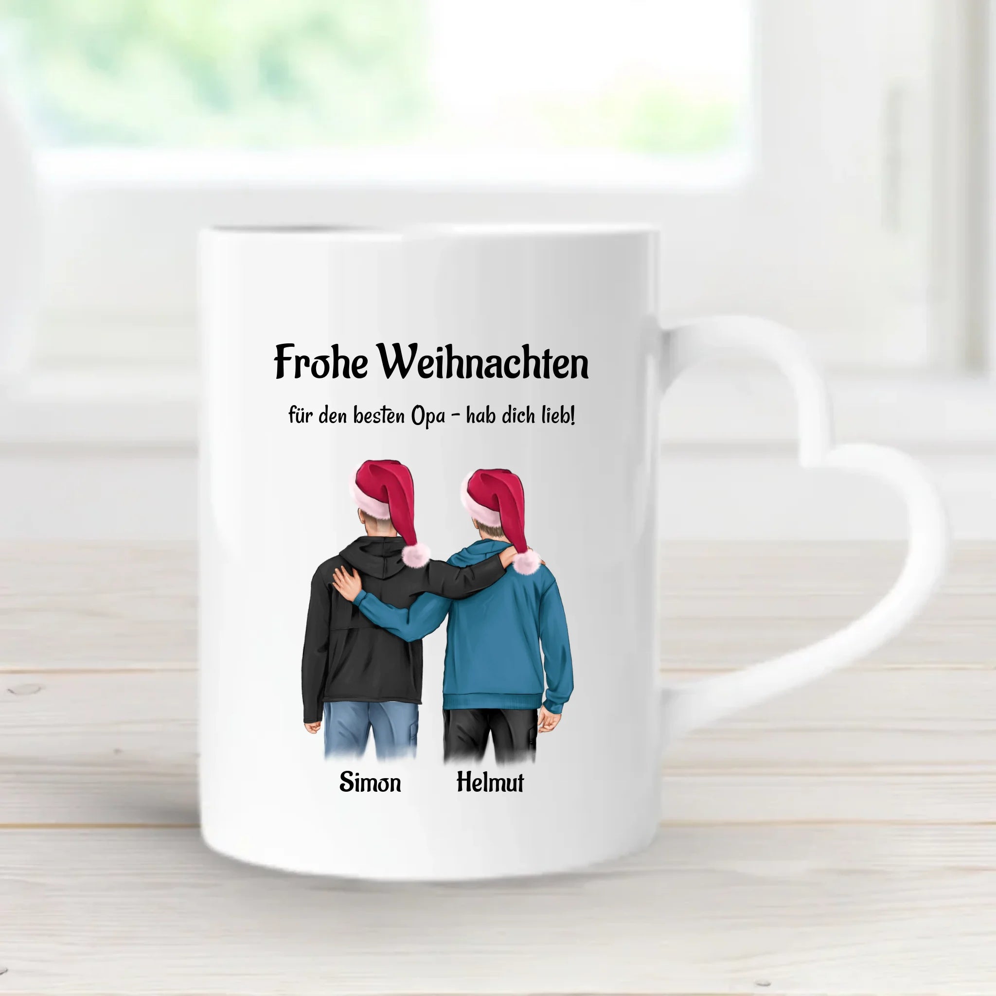 Personalisierte Weihnachtstasse für Opa bedrucken - Cantty