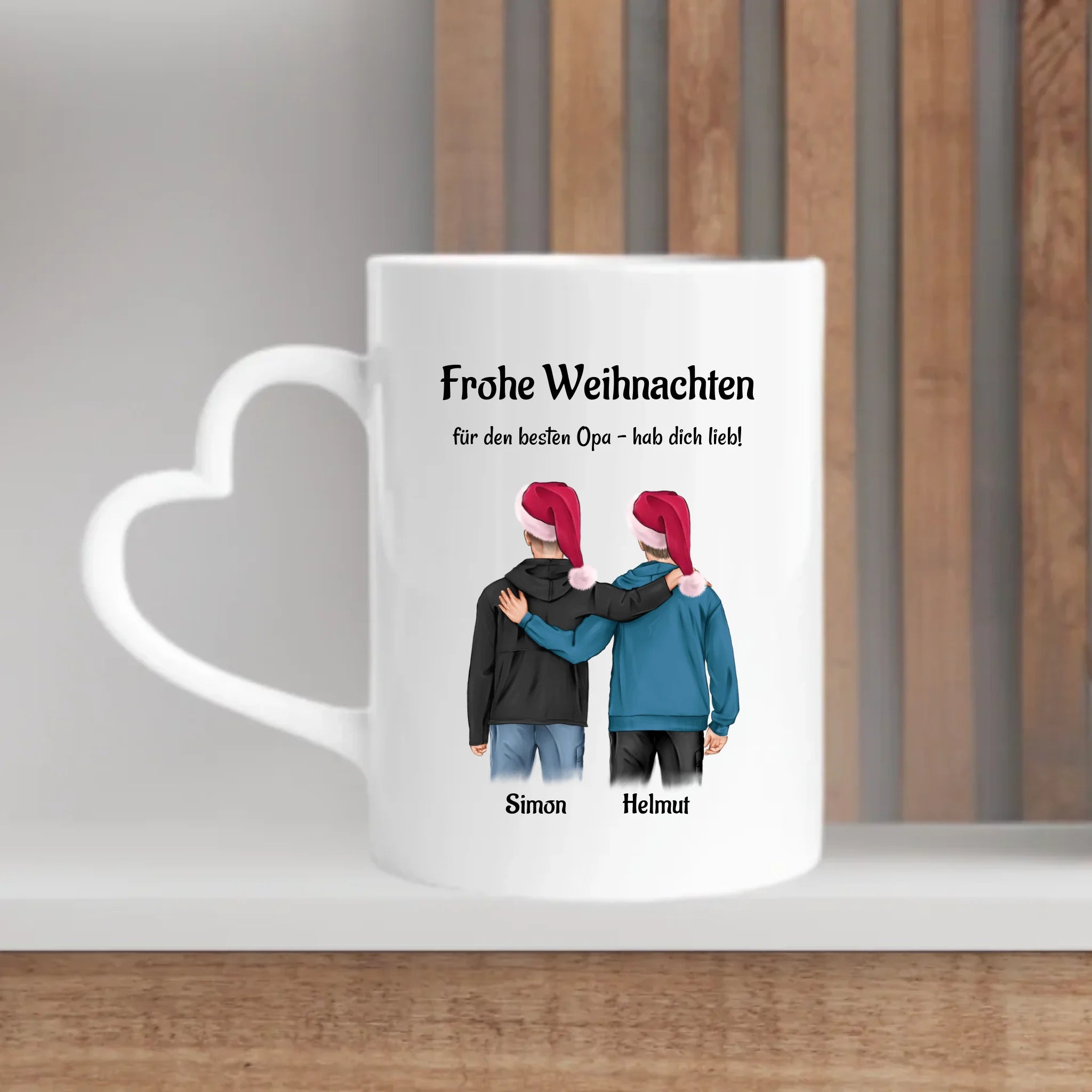 Personalisierte Weihnachtstasse für Opa bedrucken - Cantty