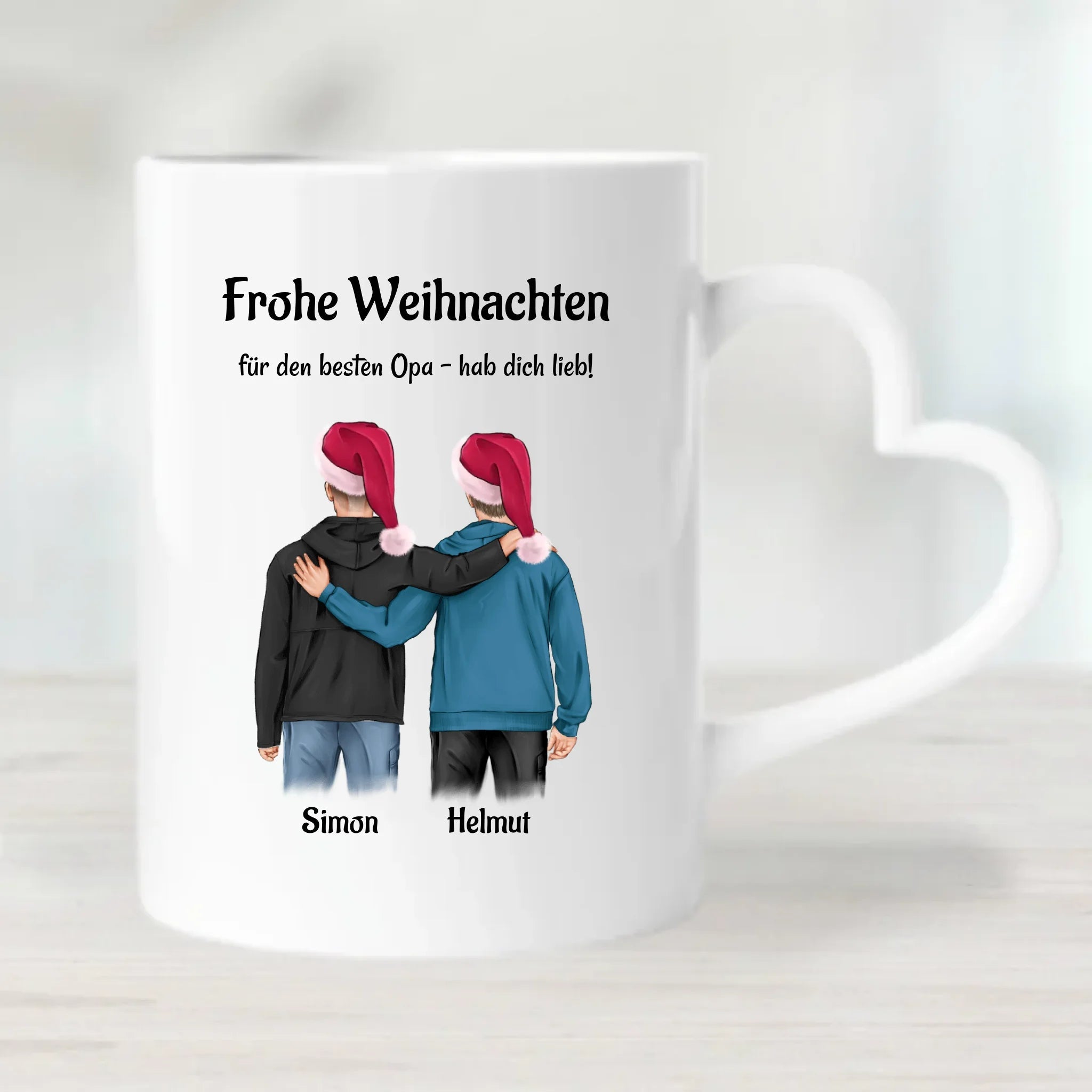 Personalisierte Weihnachtstasse für Opa bedrucken - Cantty