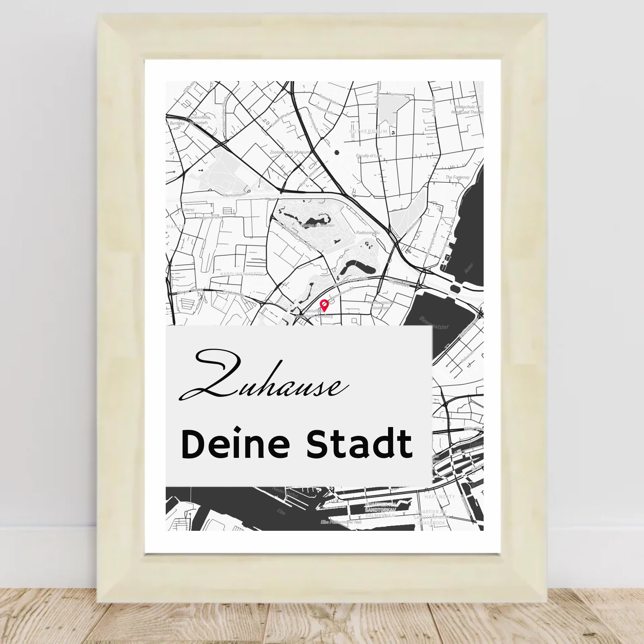Personalisiertes Koordinatenposter Stadtkarte - Cantty