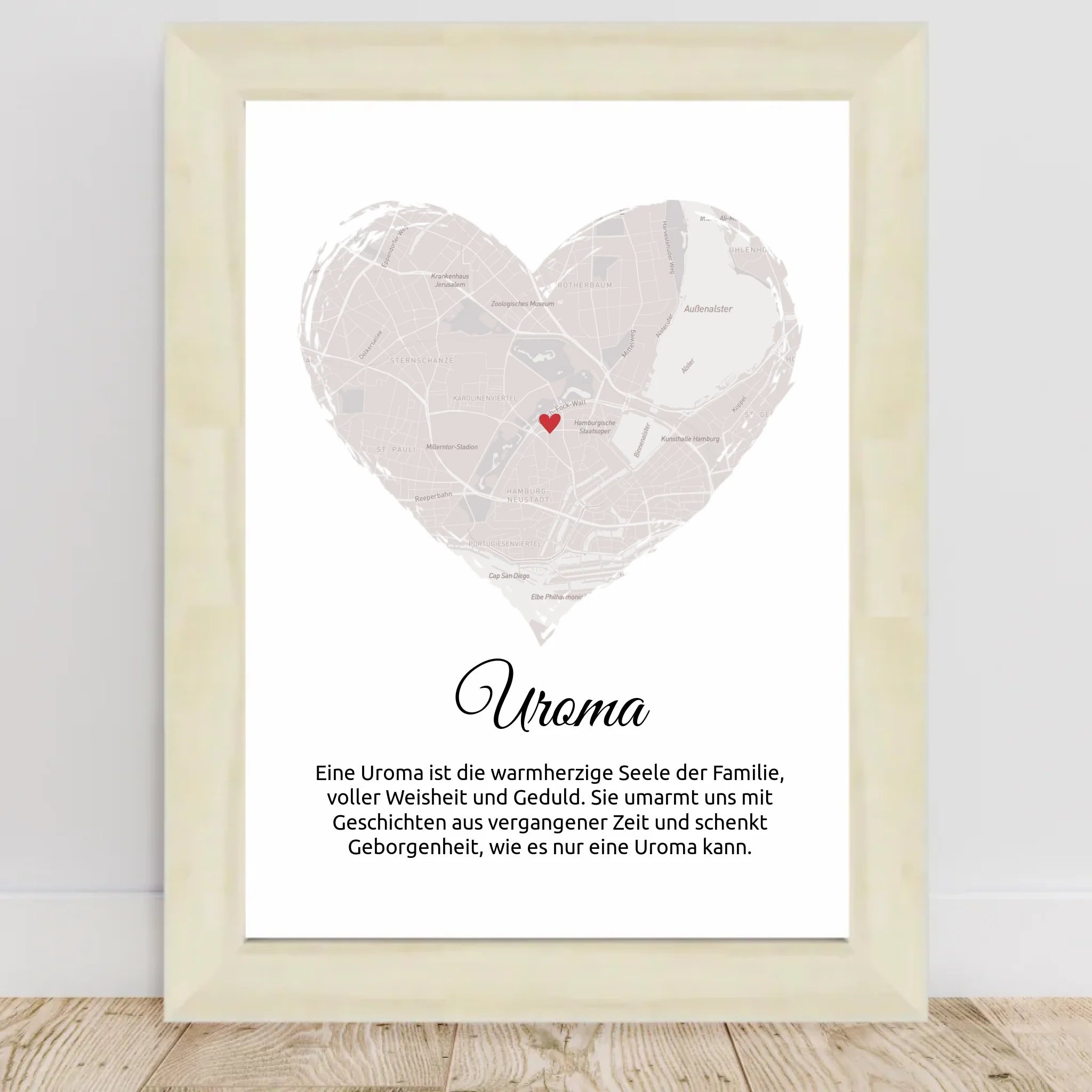 Personalisiertes Uroma Poster Stadtkarte Geschenk - Cantty