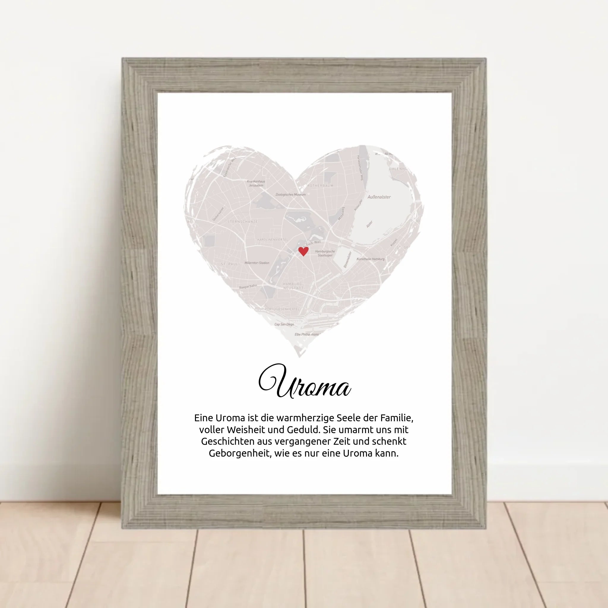 Personalisiertes Uroma Poster Stadtkarte Geschenk - Cantty