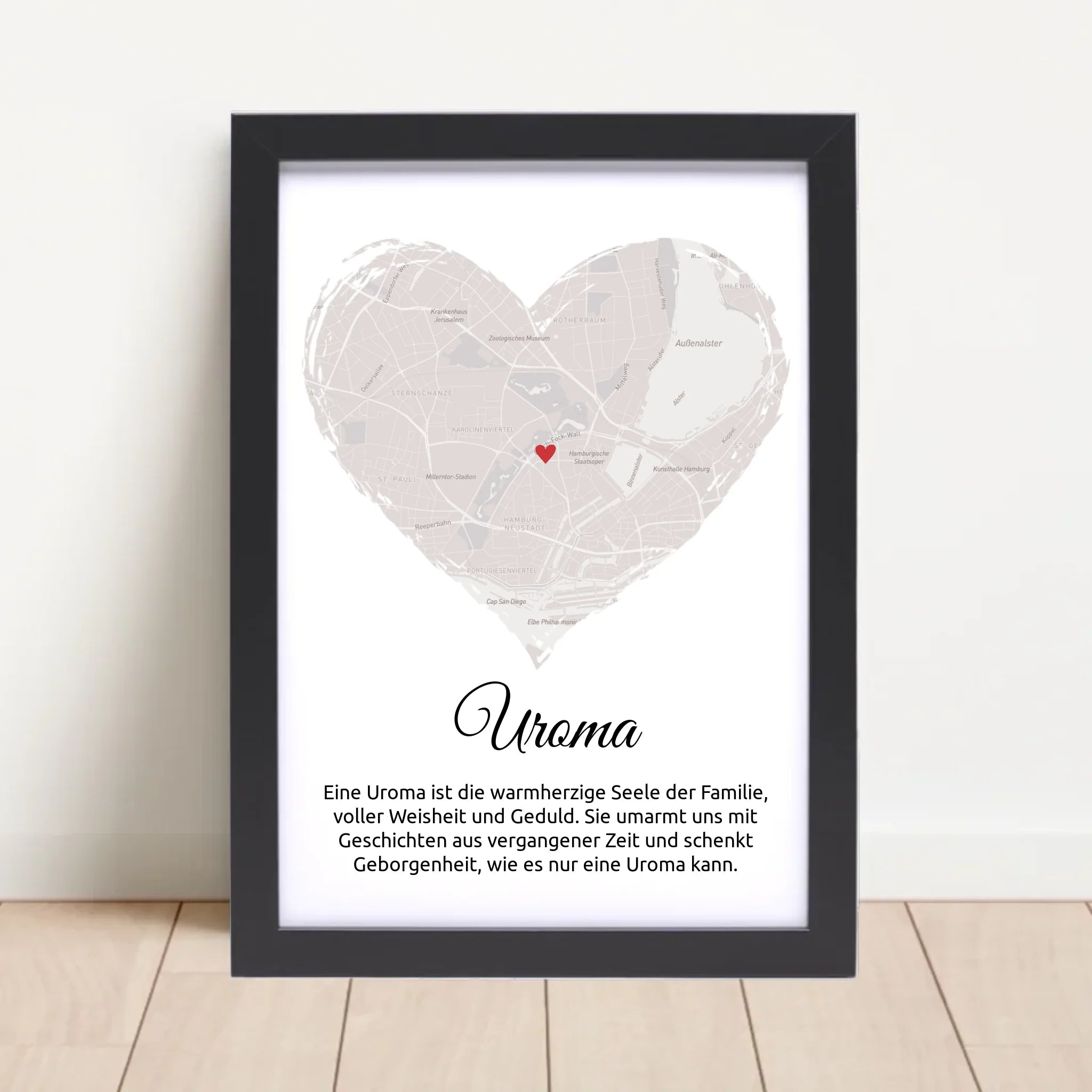Personalisiertes Uroma Poster Stadtkarte Geschenk - Cantty