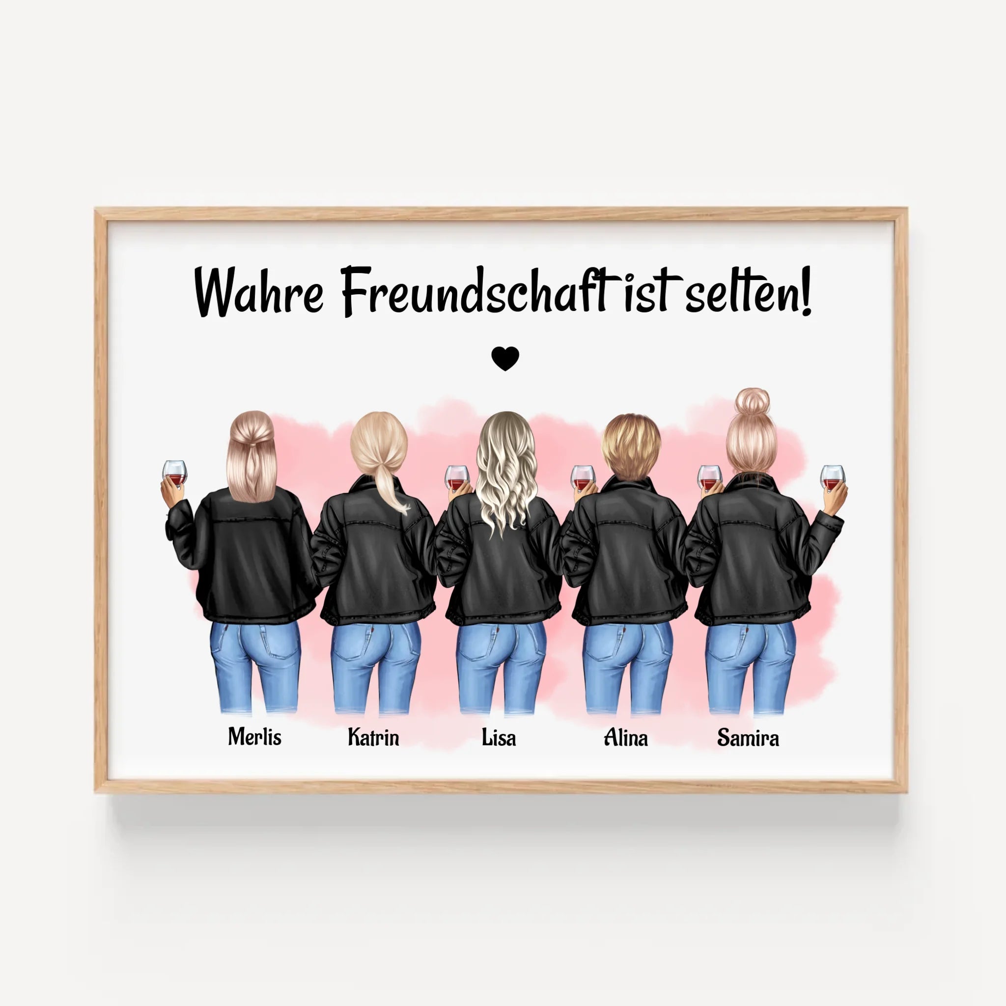 Poster Geschenk für 5 Freundinnen gestalten zum Geburtstag & JGA - Cantty