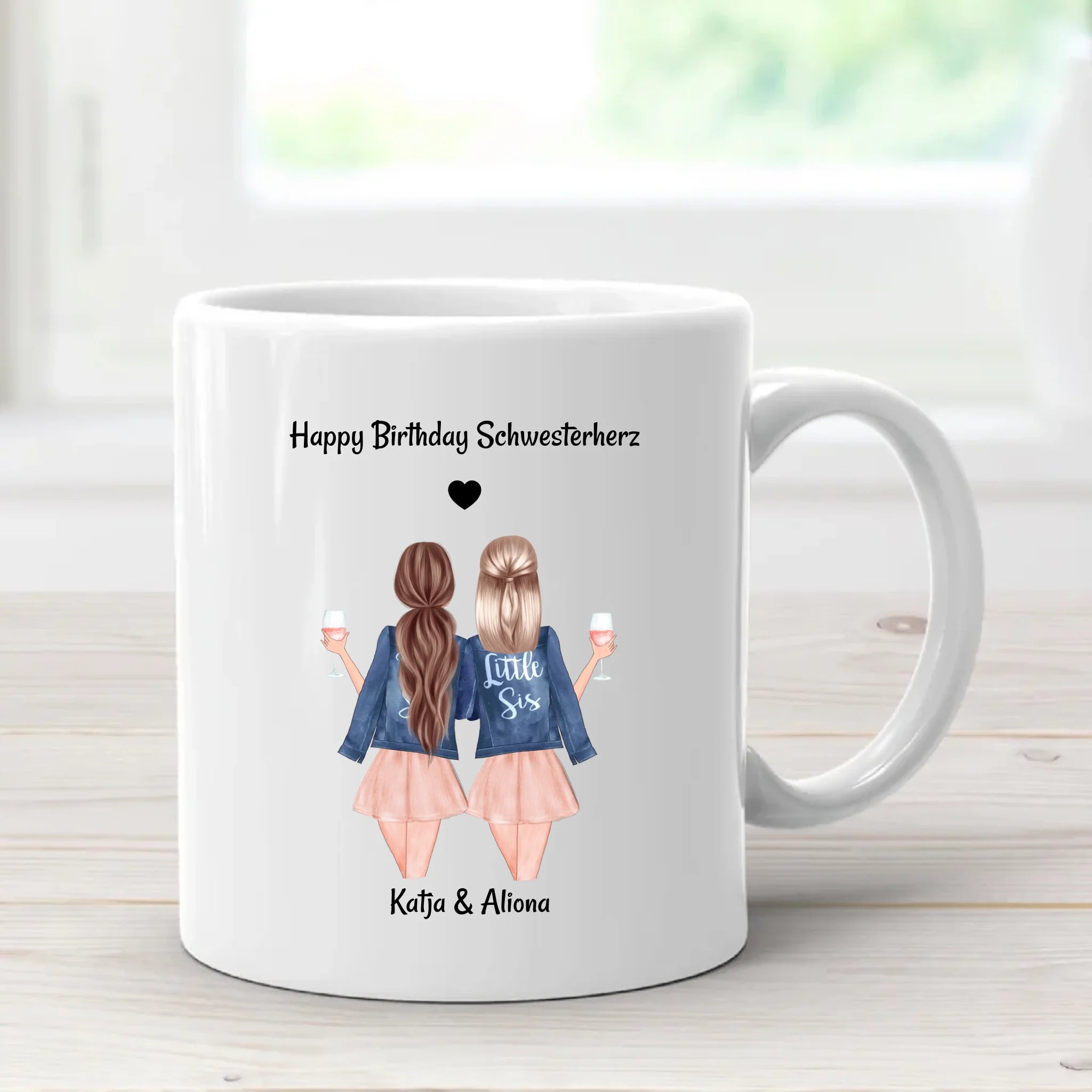 Schwester Tasse Geschenke personalisiert - Hier gestalten!