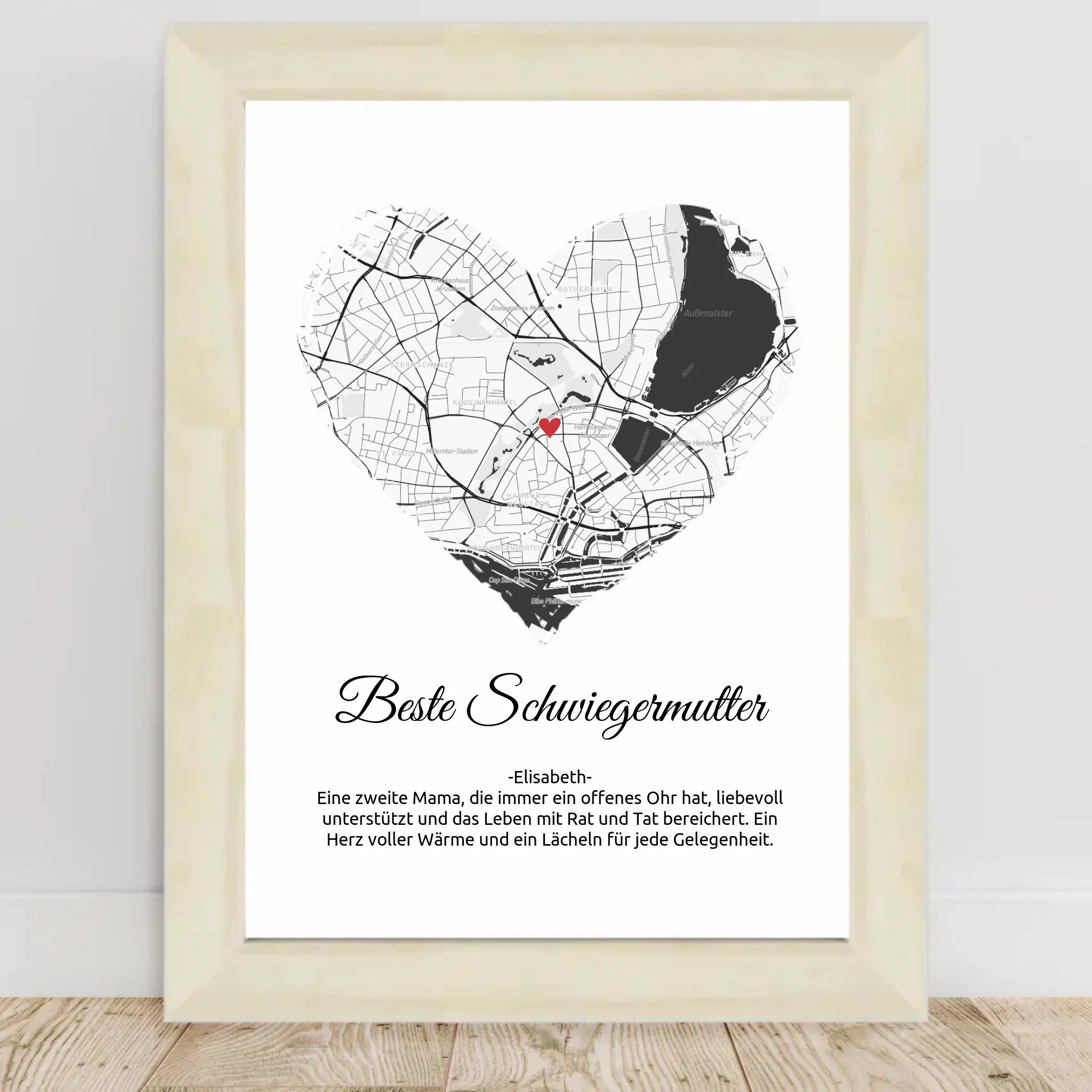 Schwiegermutter Weihnachtsgeschenk Stadtkarte Poster - Cantty