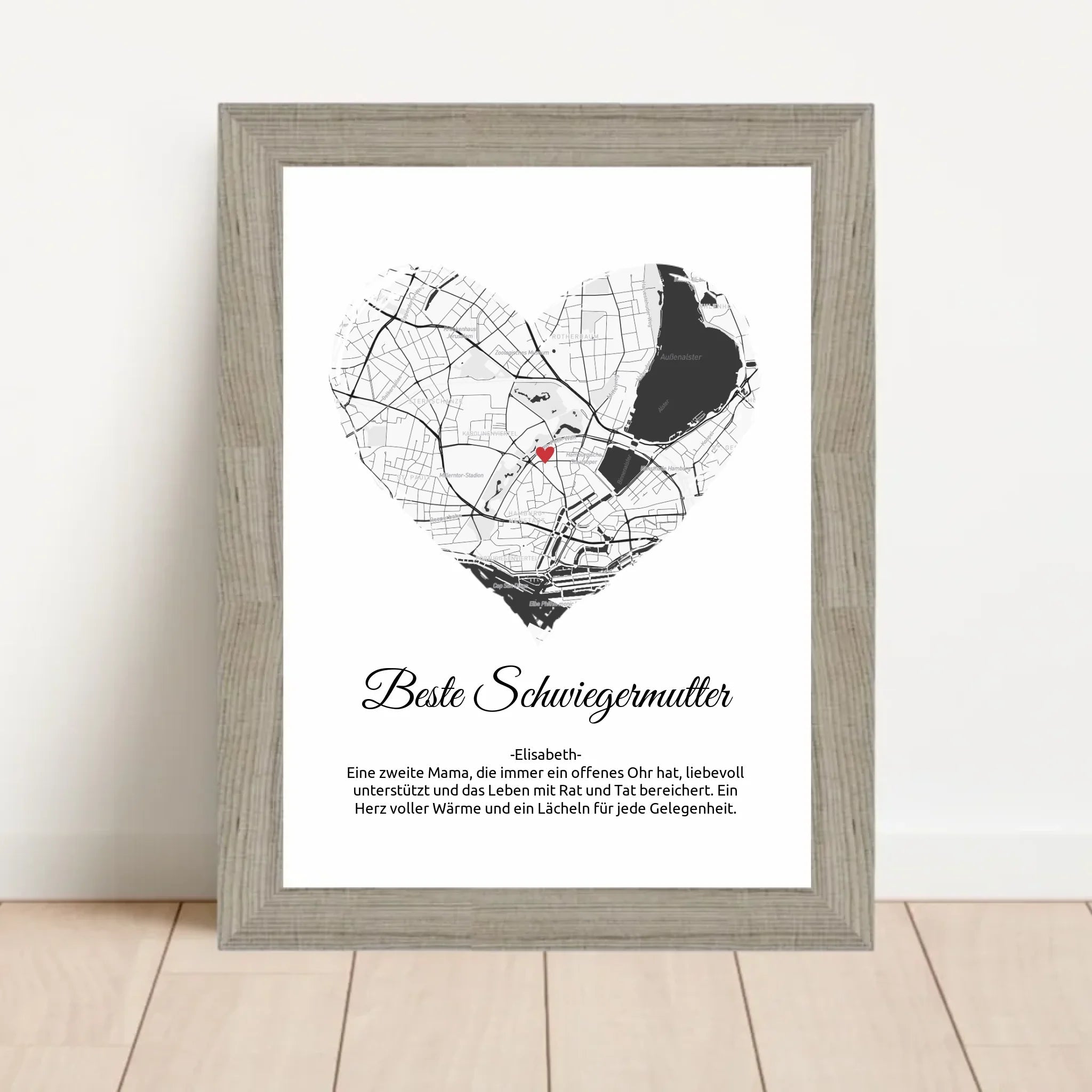 Schwiegermutter Weihnachtsgeschenk Stadtkarte Poster - Cantty