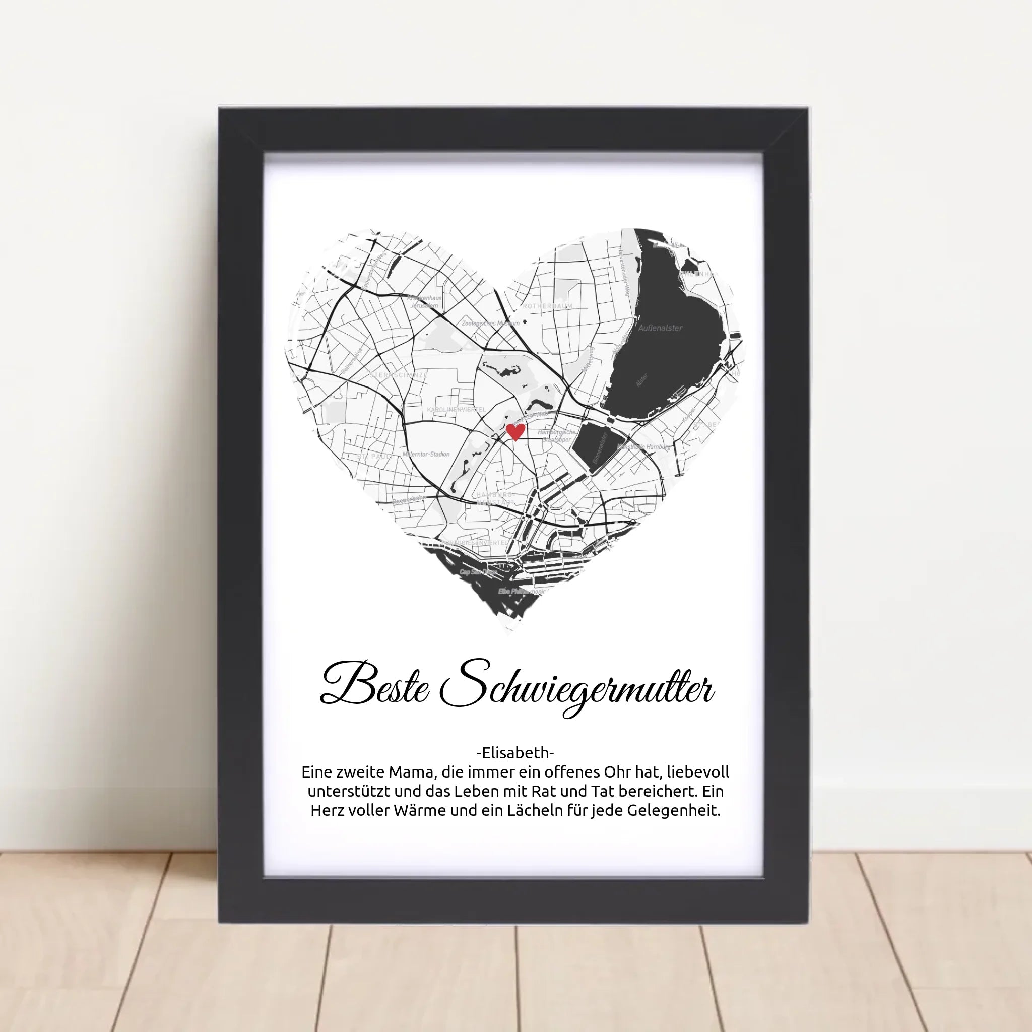 Schwiegermutter Weihnachtsgeschenk Stadtkarte Poster - Cantty