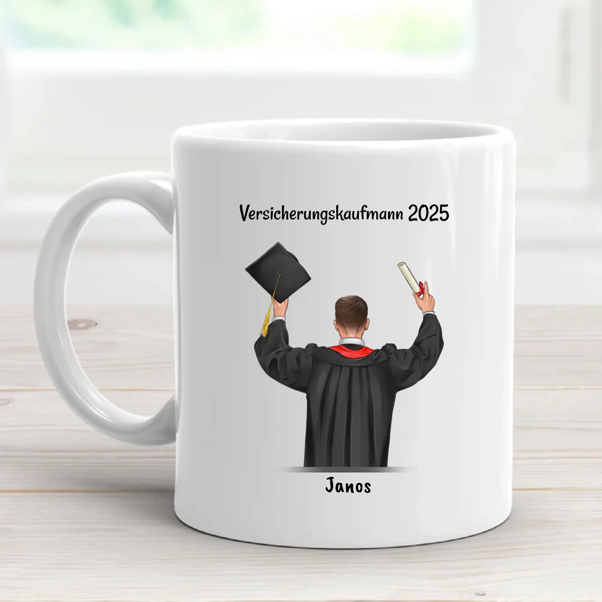 Sohn Ausbildung bestanden Tasse Geschenk personalisiert - Cantty