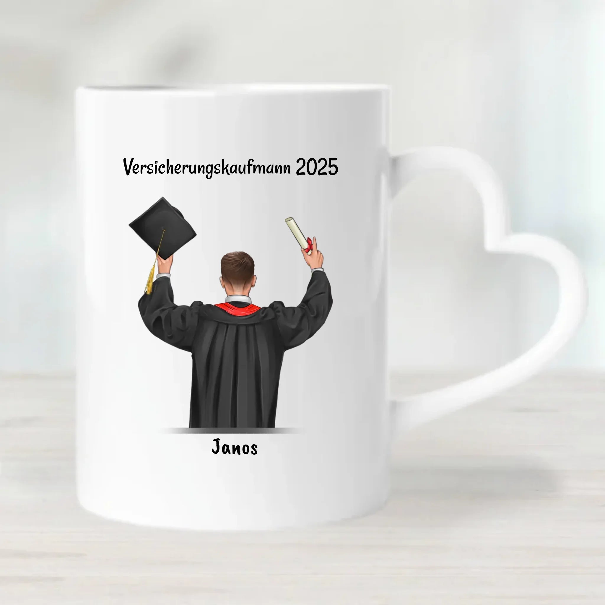 Sohn Ausbildung bestanden Tasse Geschenk personalisiert - Cantty