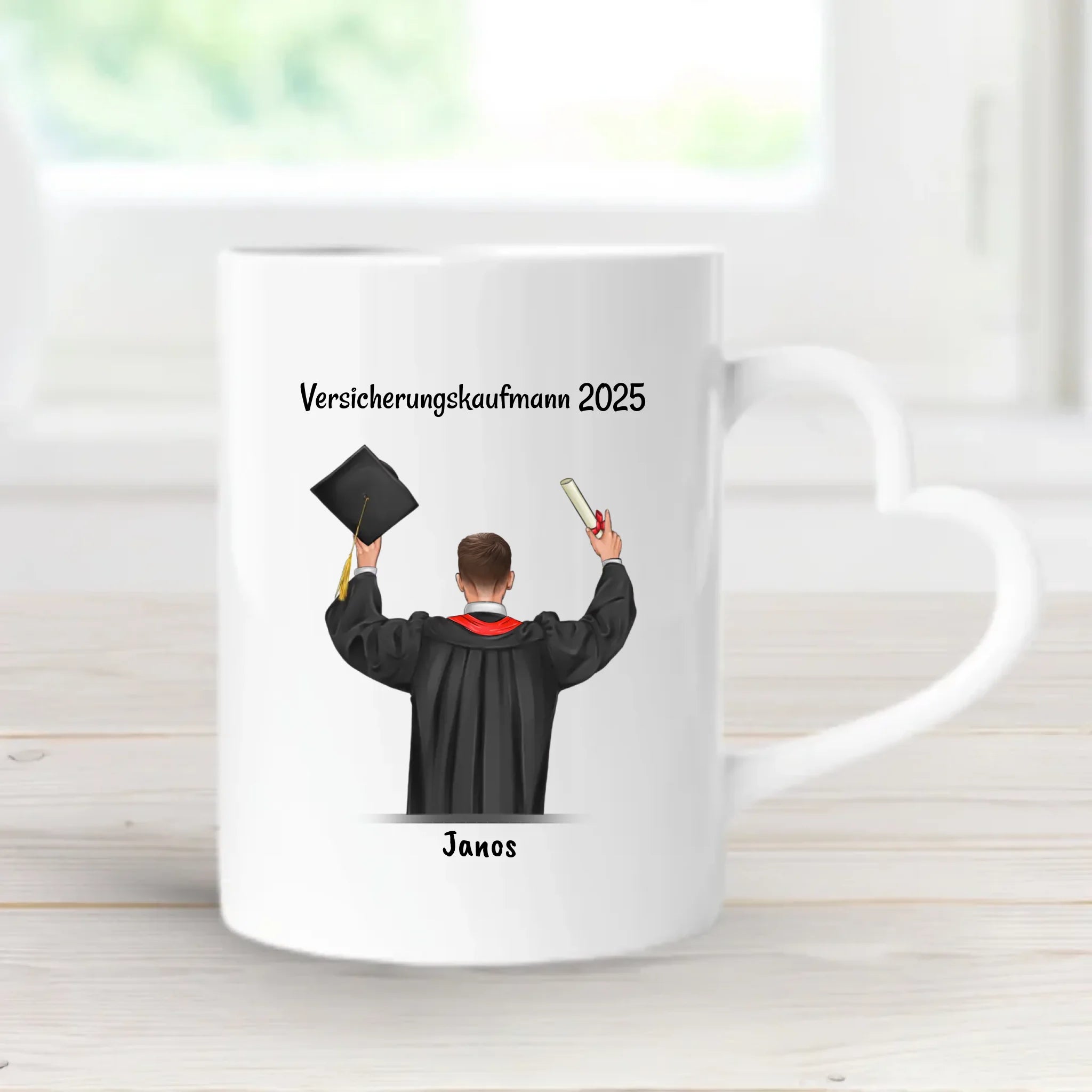 Sohn Ausbildung bestanden Tasse Geschenk personalisiert - Cantty