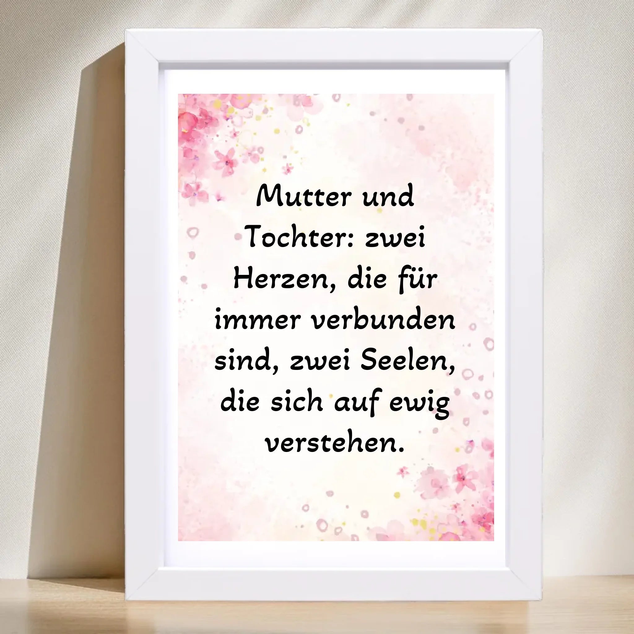 Spruch Poster für Mutter und Tochter gestalten - Cantty