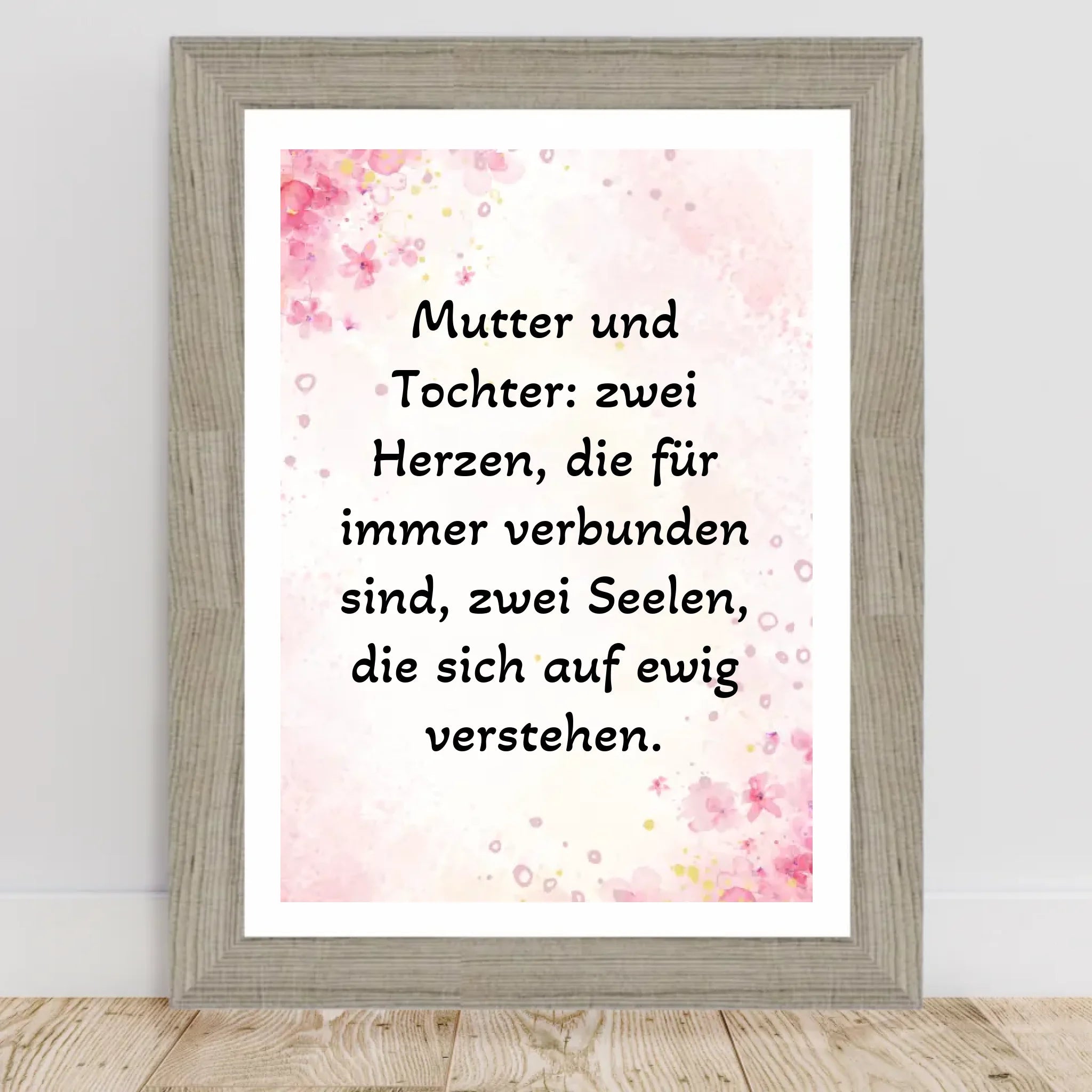 Spruch Poster für Mutter und Tochter gestalten - Cantty