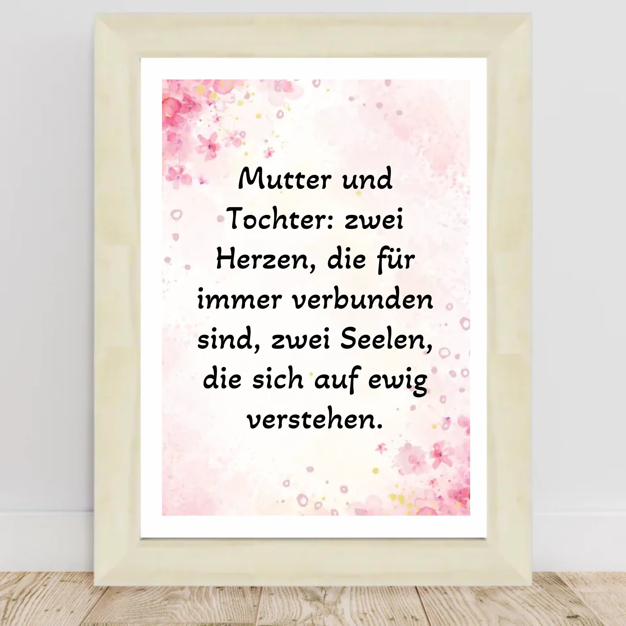 Spruch Poster für Mutter und Tochter gestalten - Cantty