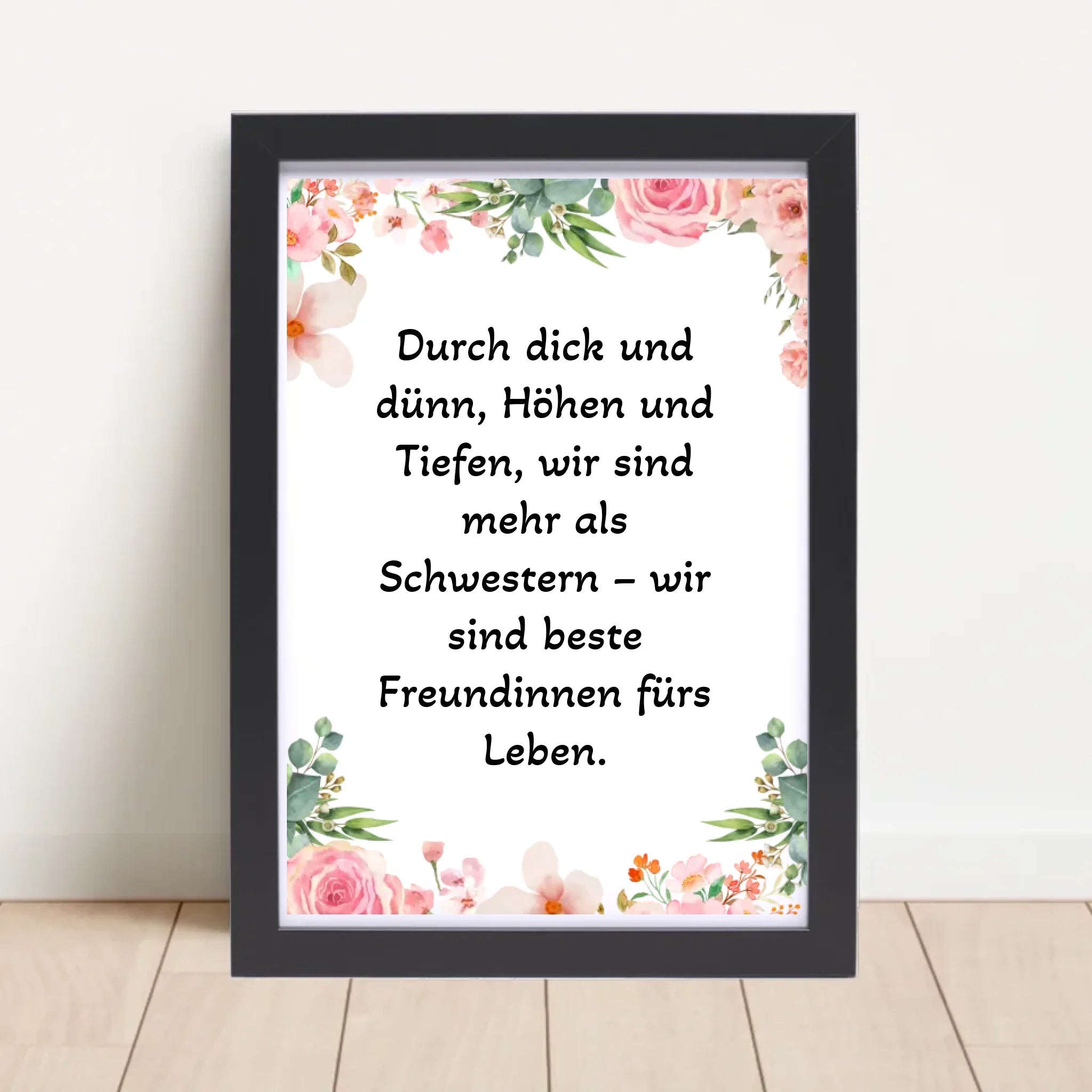 Spruch Schwester Poster Geschenk personalisiert - Cantty
