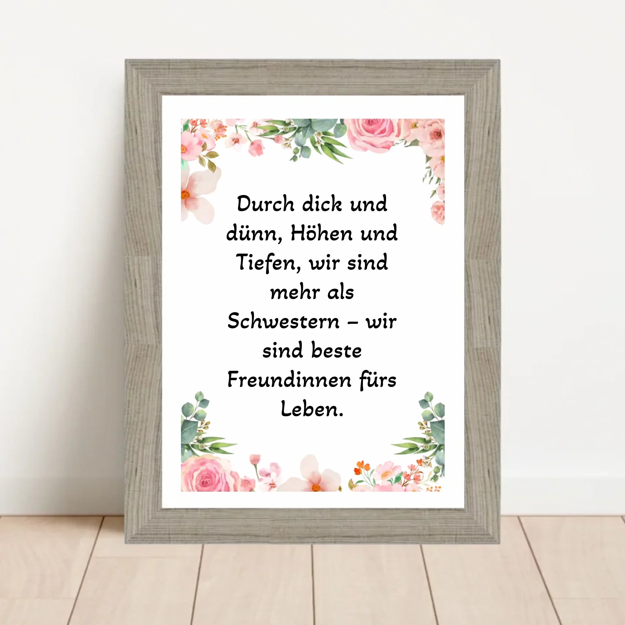 Spruch Schwester Poster Geschenk personalisiert - Cantty