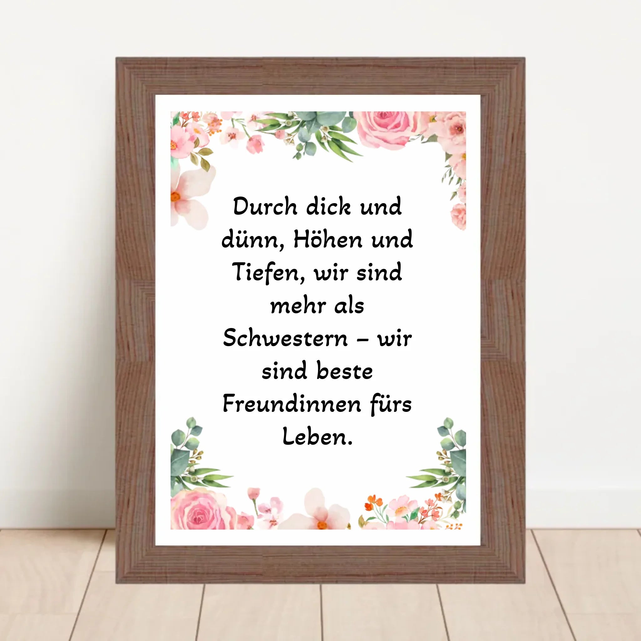 Spruch Schwester Poster Geschenk personalisiert - Cantty