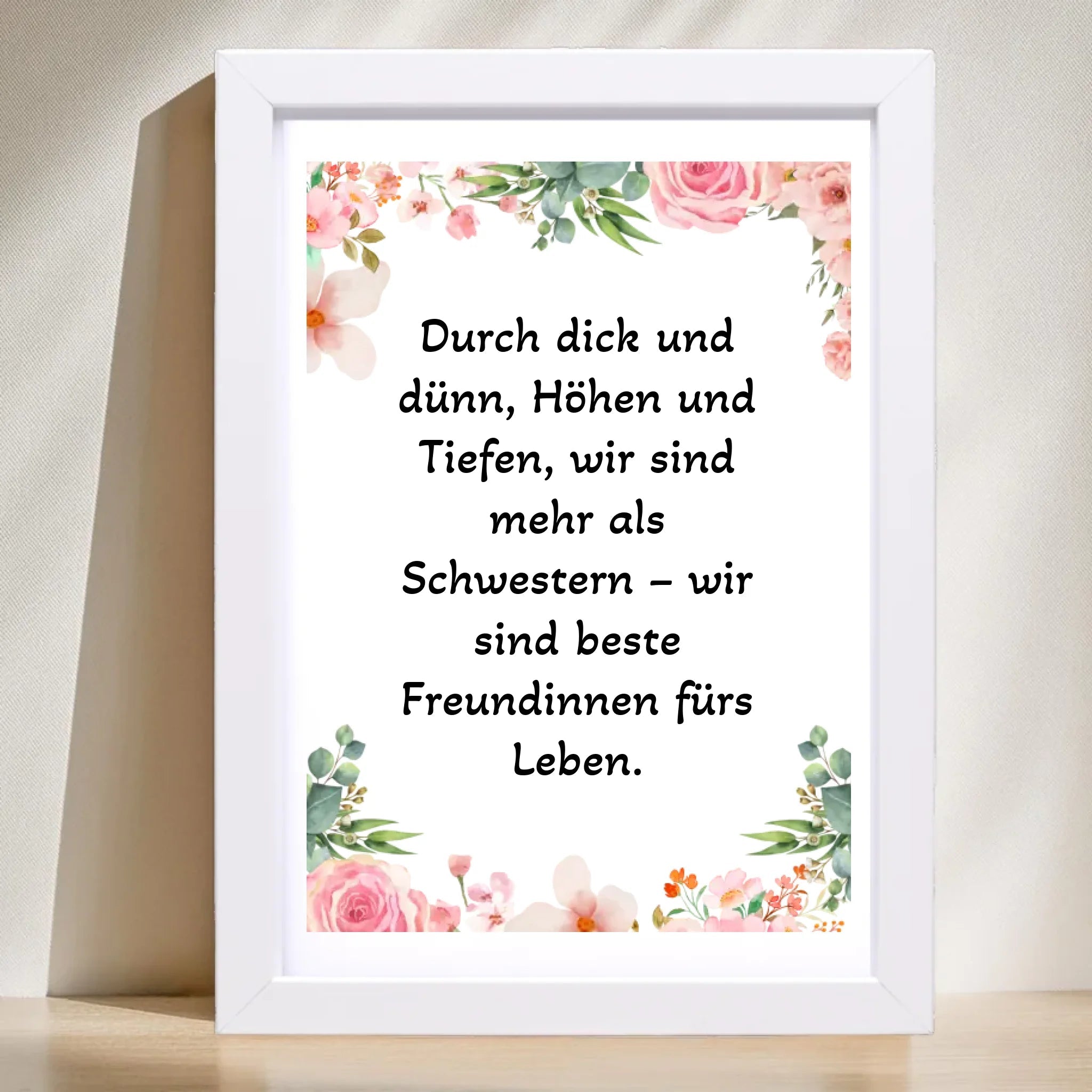 Spruch Schwester Poster Geschenk personalisiert - Cantty