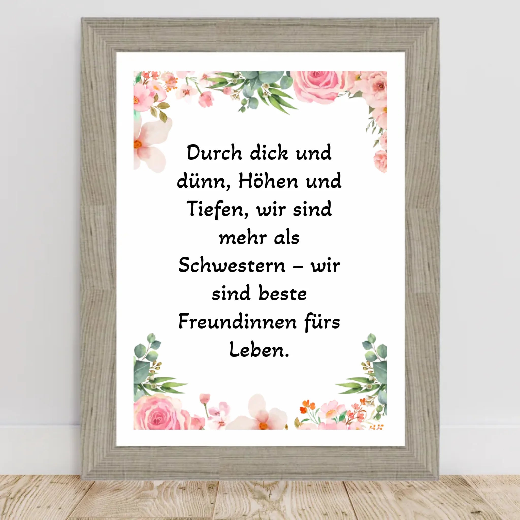 Spruch Schwester Poster Geschenk personalisiert - Cantty