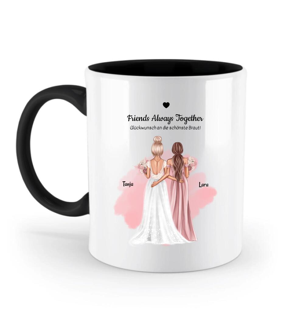 Tasse beste Freundin Hochzeit & JGA personalisiert - Cantty