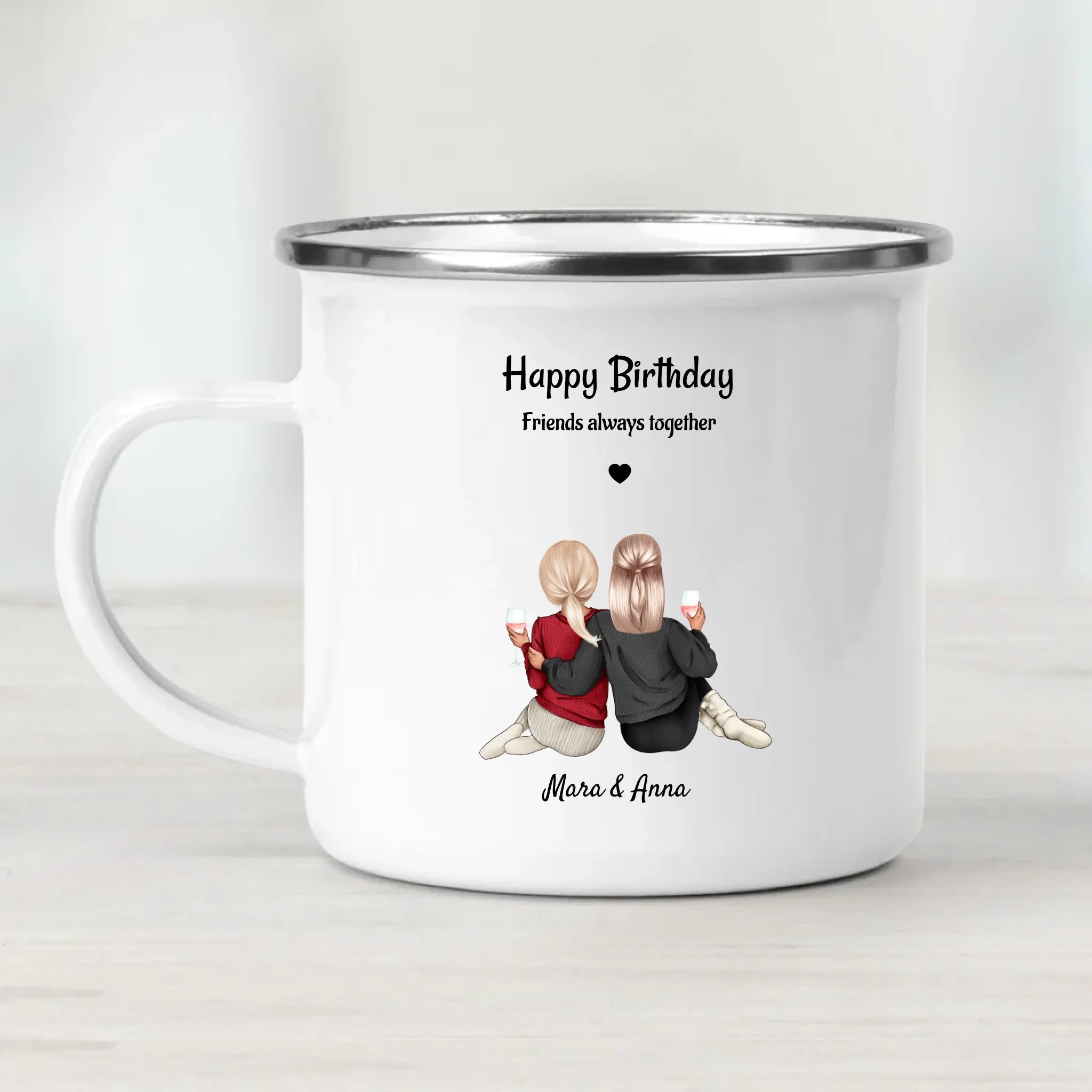 Tasse beste Freundin mit Namen Spruch gestalten - Cantty