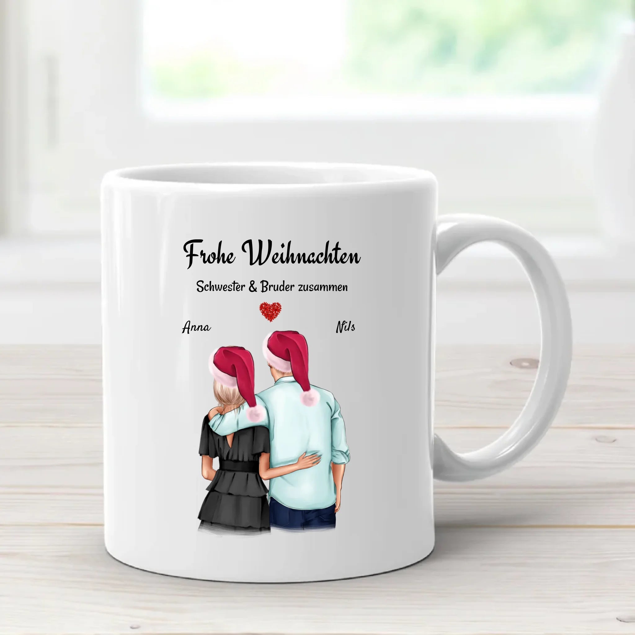 Tasse Geschenk für Bruder von Schwester zu Weihnachten - Cantty