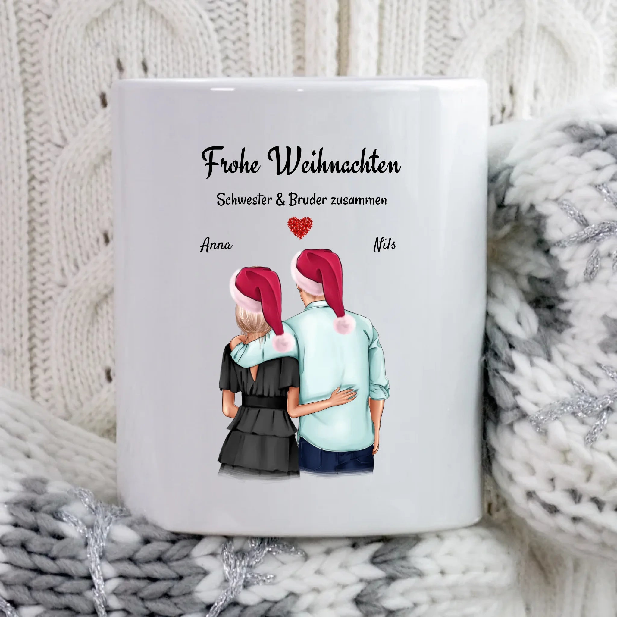 Tasse Geschenk für Bruder von Schwester zu Weihnachten - Cantty