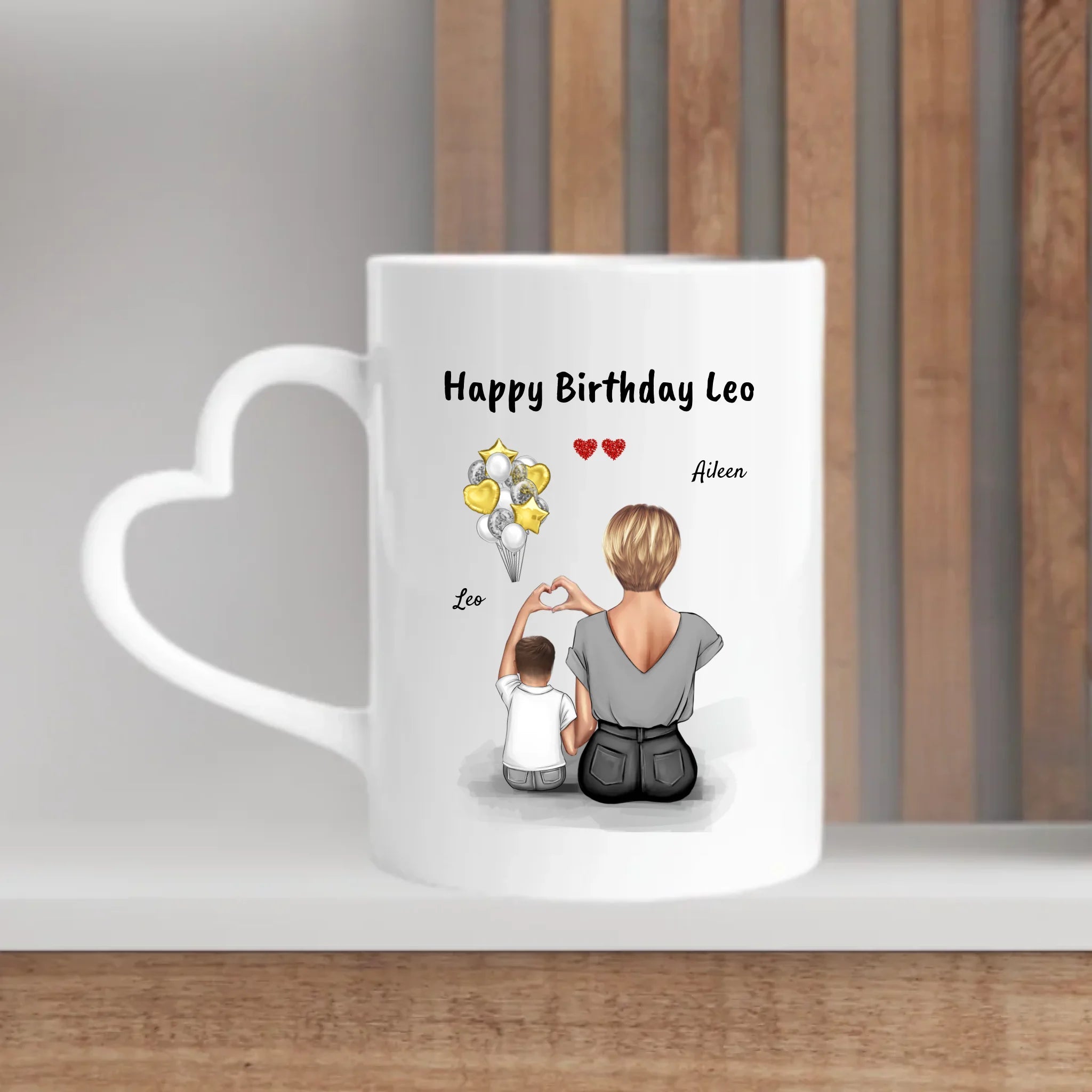 Tasse Geschenk für Mutter und Sohn mit Namen - Cantty