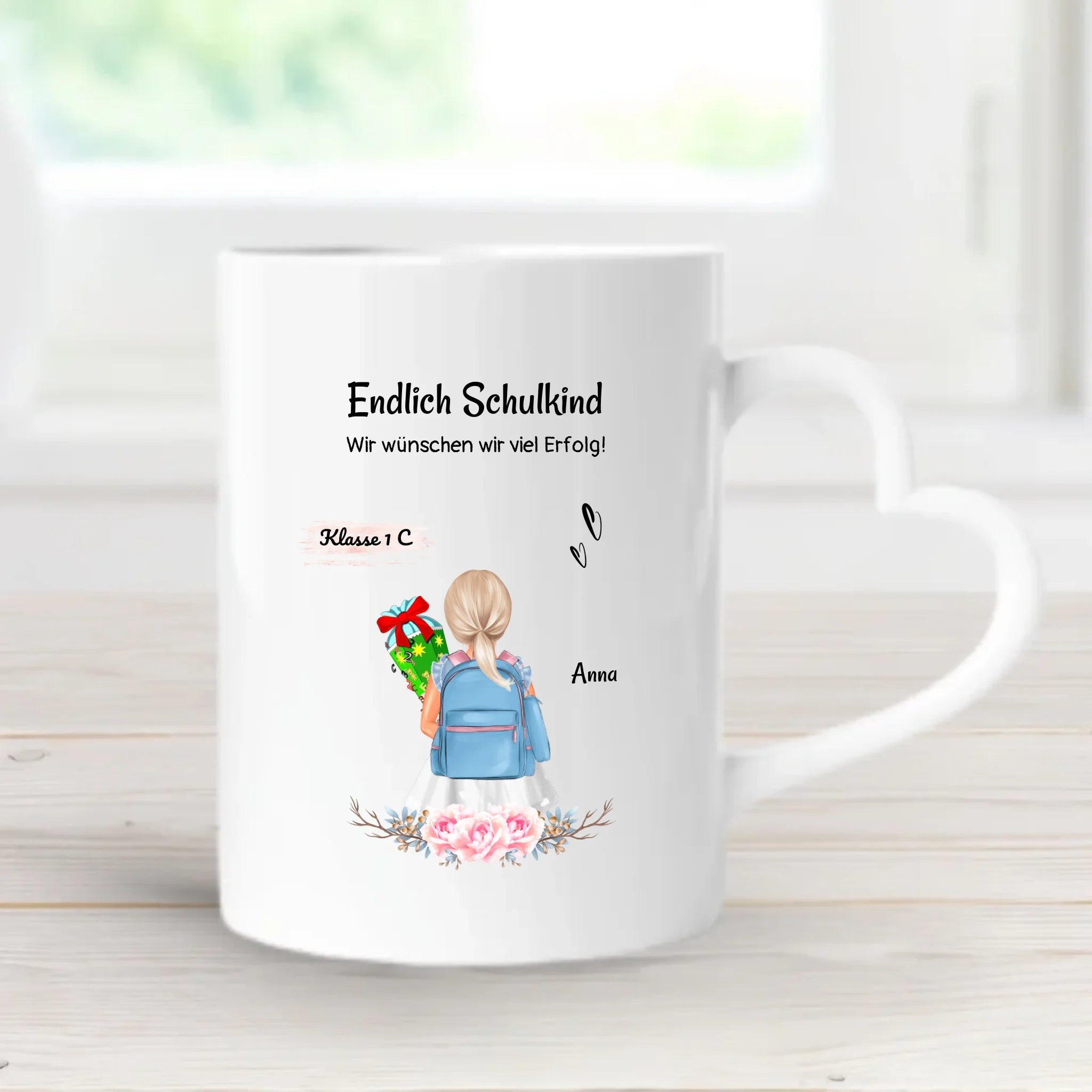 Tasse Mädchen Einschulung Geschenk Schulkind - Cantty