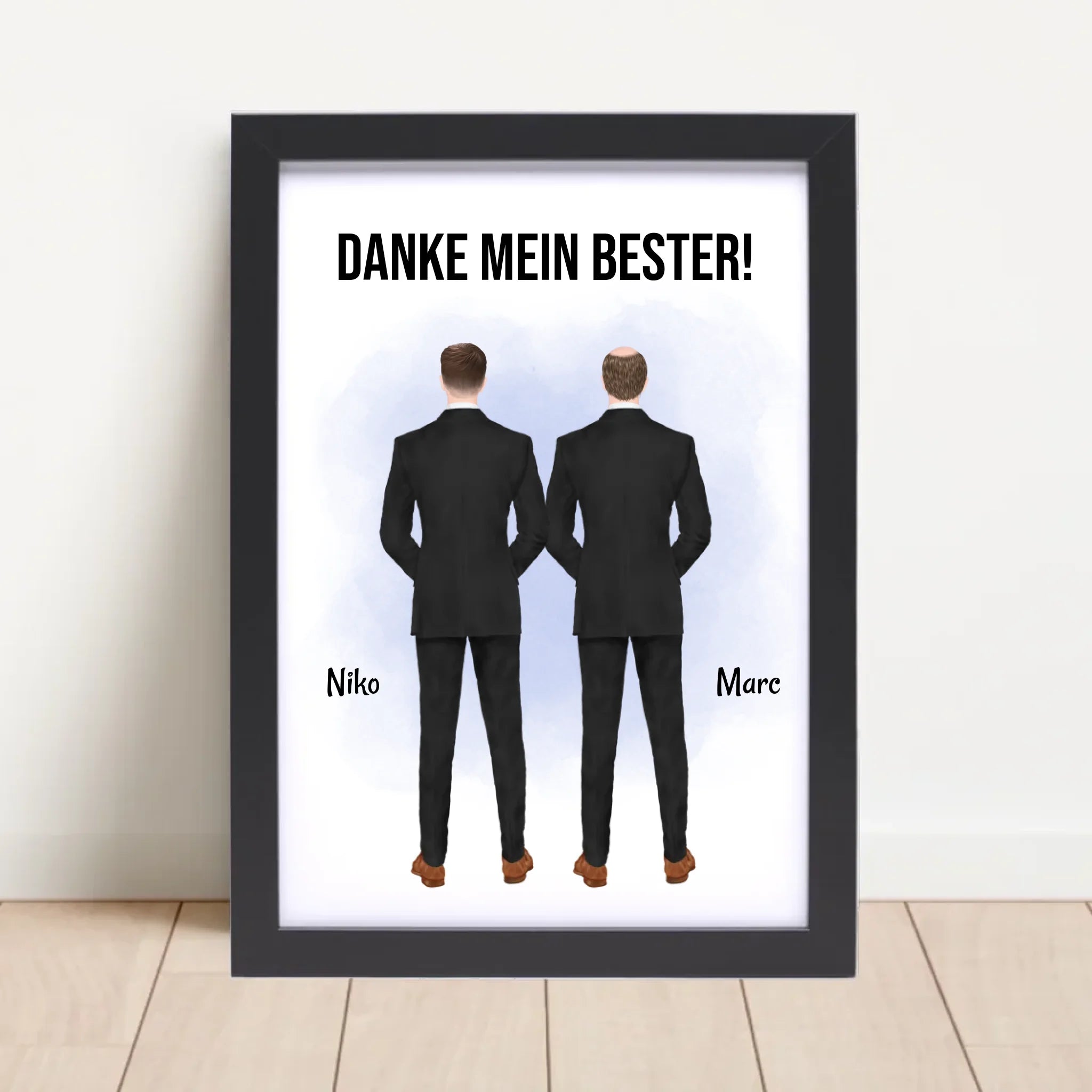 Trauzeuge Mann Danke Geschenk Bild personalisierbar - Cantty