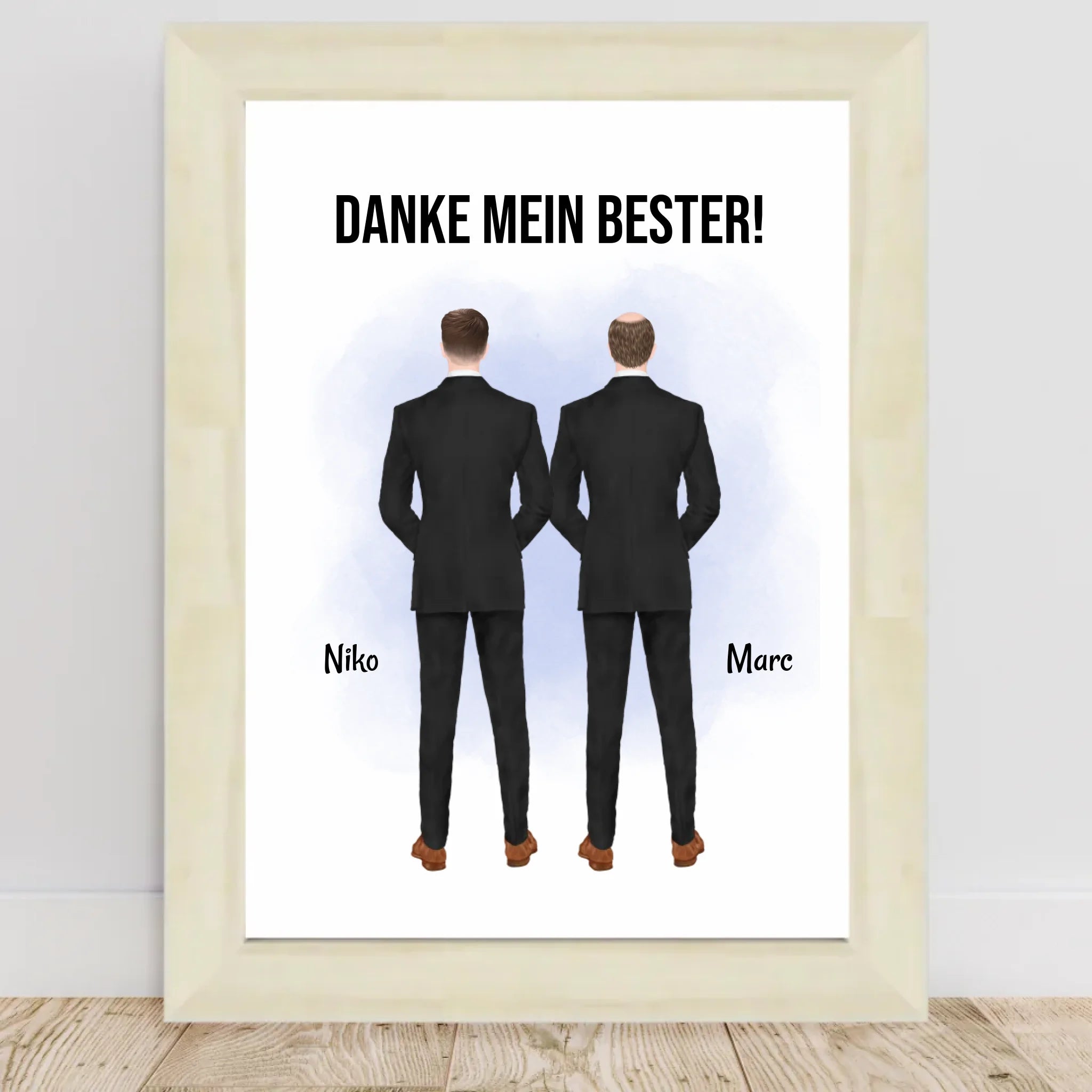 Trauzeuge Mann Danke Geschenk Bild personalisierbar - Cantty