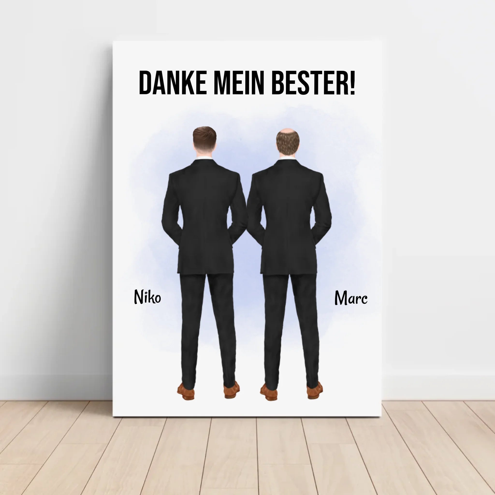 Trauzeuge Mann Danke Geschenk Bild personalisierbar - Cantty