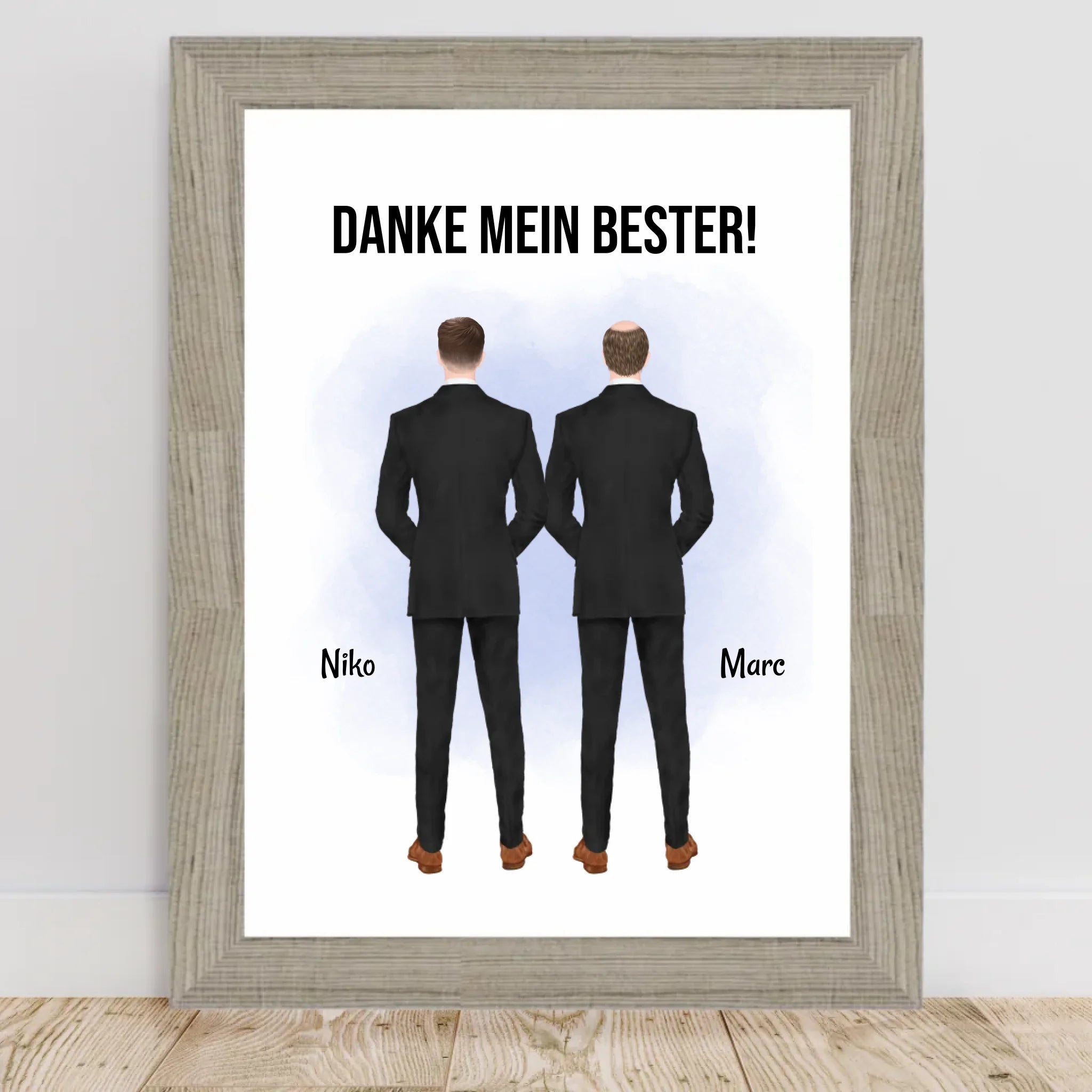 Trauzeuge Mann Danke Geschenk Bild personalisierbar - Cantty
