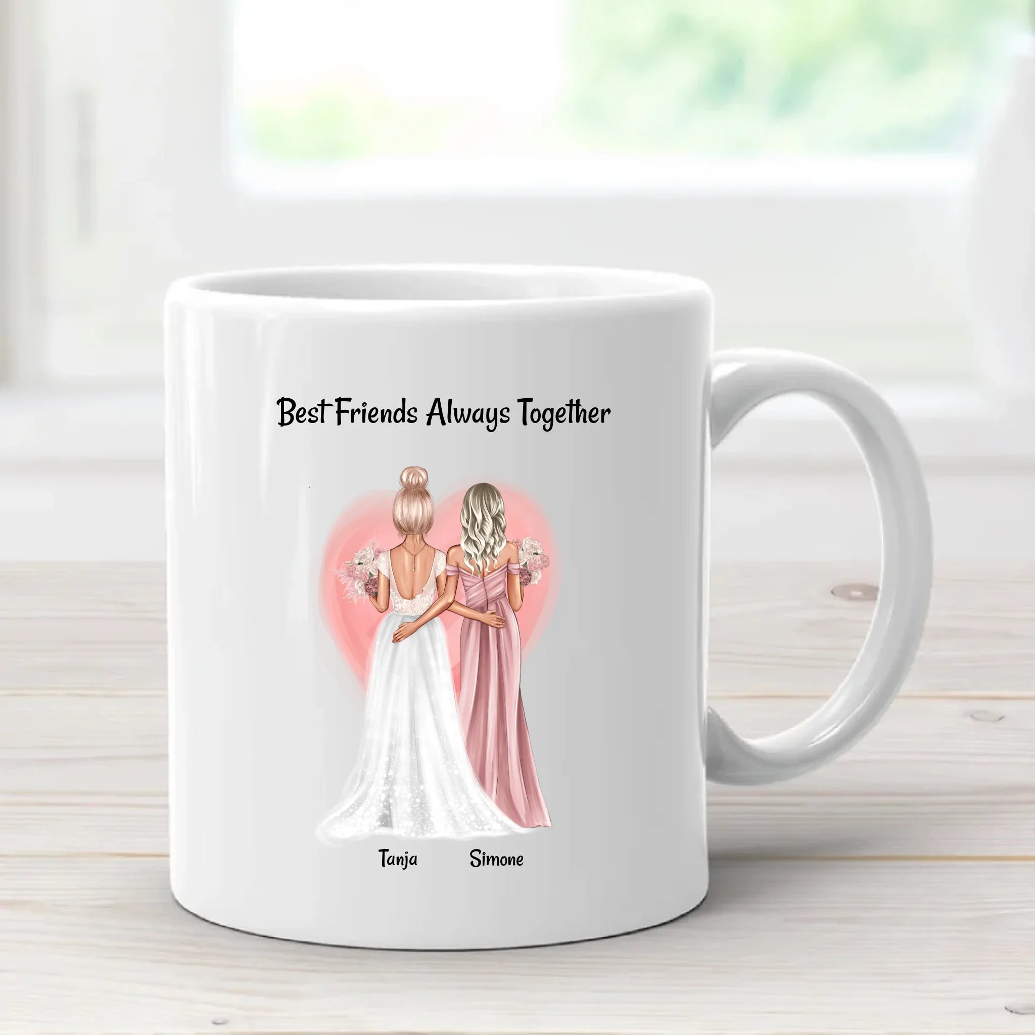 Trauzeugin Geschenk Tasse an Braut personalisiert - Cantty