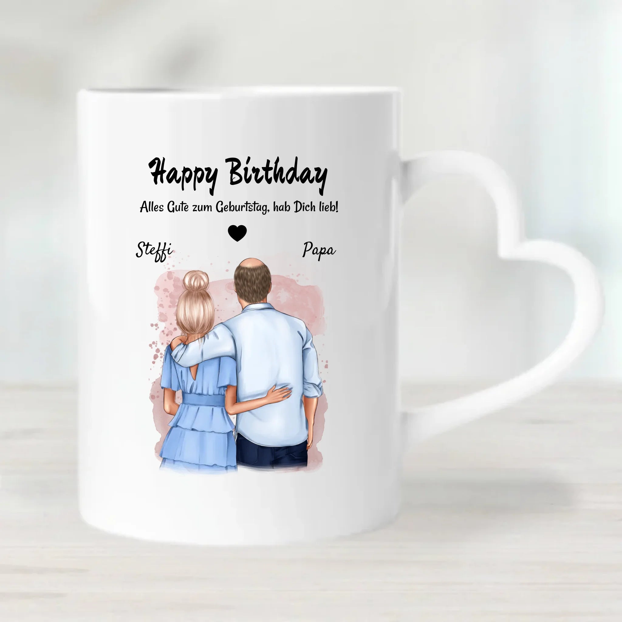 Vater Tochter Tasse personalisiert - Cantty