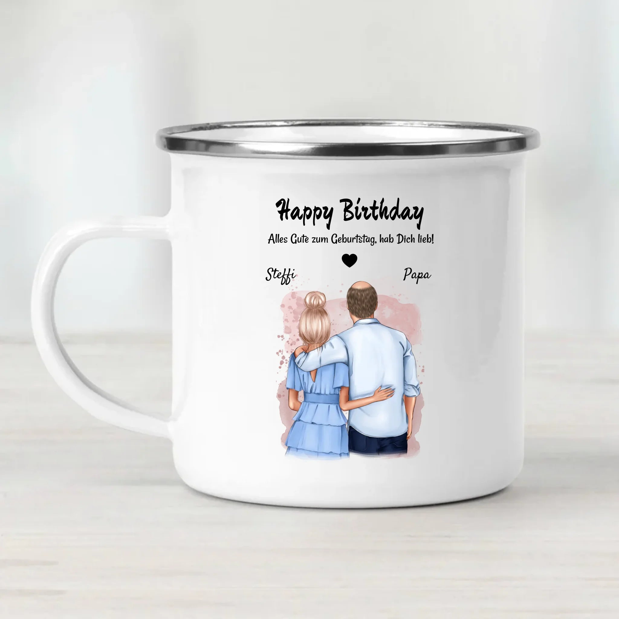Vater Tochter Tasse personalisiert - Cantty
