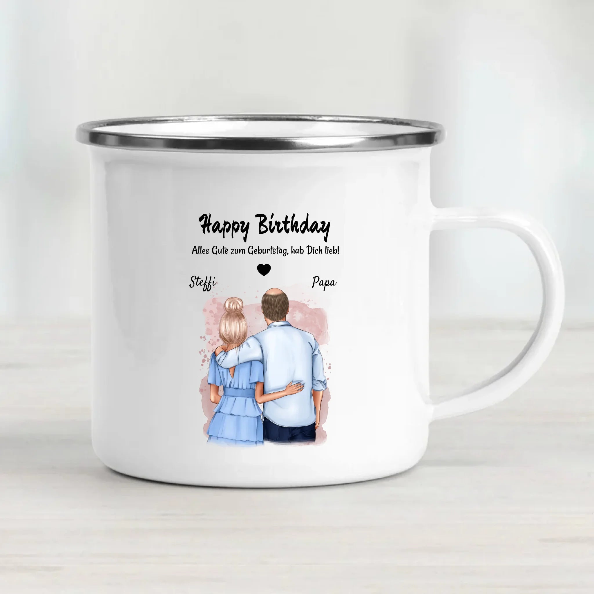 Vater Tochter Tasse personalisiert - Cantty